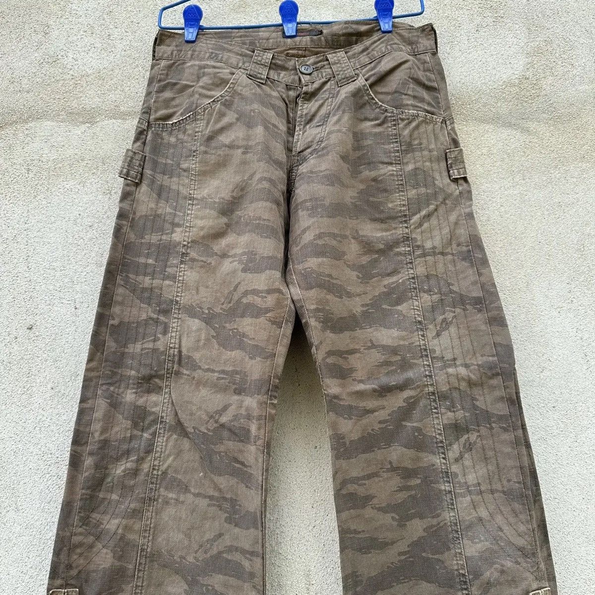 Full Count & Co. RARE‼️1990’s FULLCOUNT 💥UTILITY CAMO TALON ZIPPER LEG PANTS Size US 30 / EU 46 - 2 Thumbnail