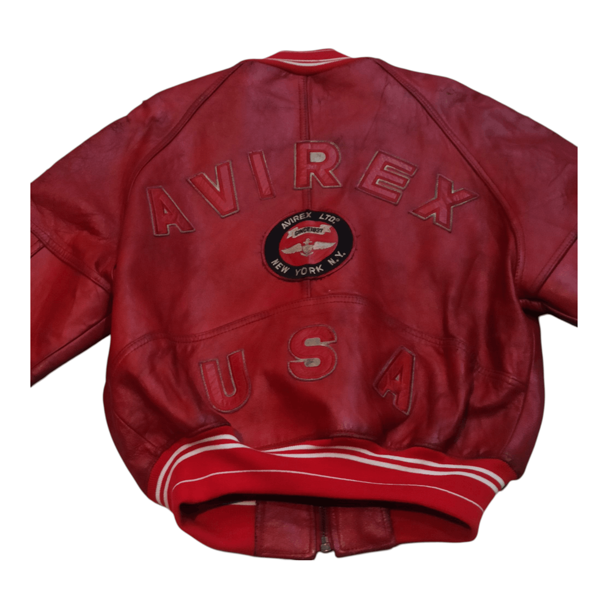 Avirex × Vintage Rare Vintage Leather varsity Jacket Avirex Size US S / EU 44-46 / 1 - 6 Thumbnail