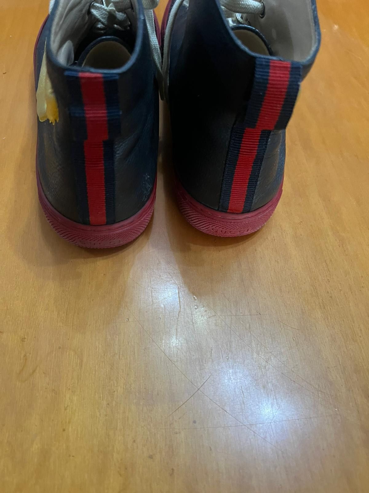 Gucci Gucci High-Top Sneakers Gold Wing Size US 9 / EU 42 - 3 Thumbnail