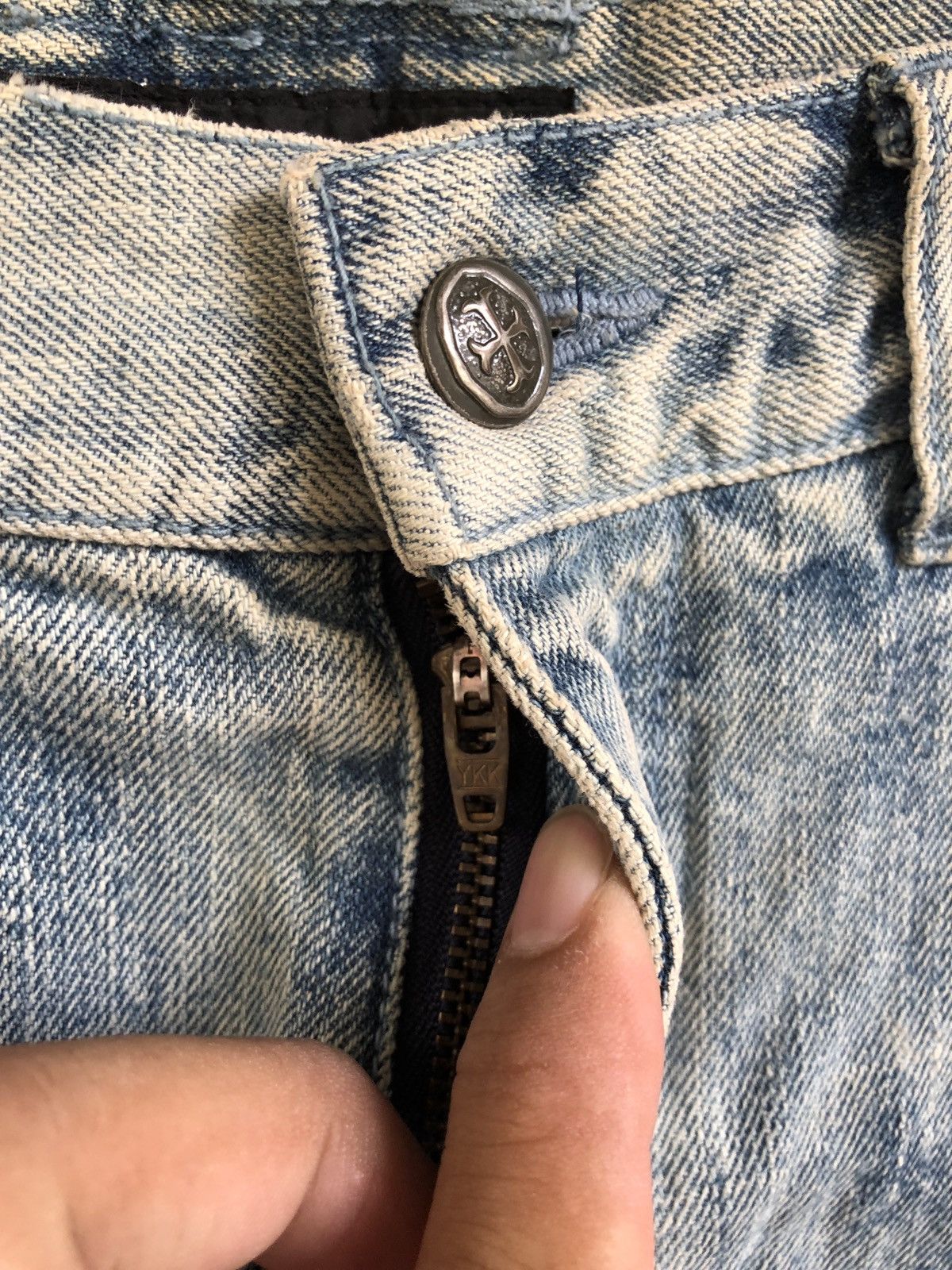 Japanese Brand CANDY STRIPPER DISTRESSED STYLE DENIM JEANS Size US 32 / EU 48 - 5 Thumbnail