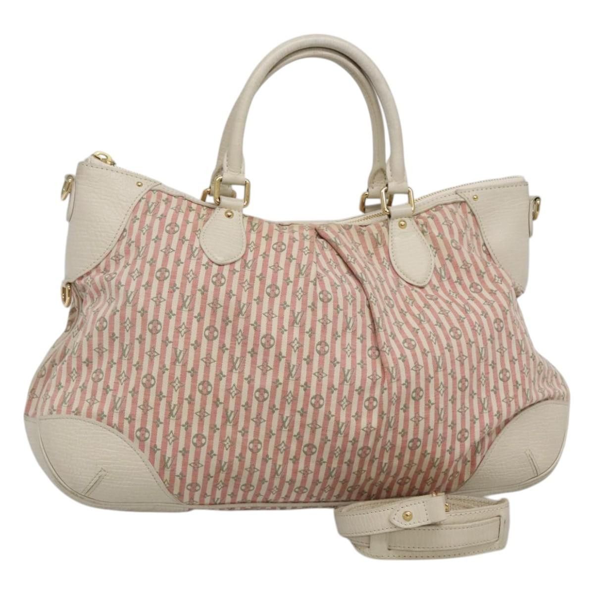Louis Vuitton Mini Lin Marina Gm Hand Bag Croisette 2Way Pink M95493 Auth 116028, Women's