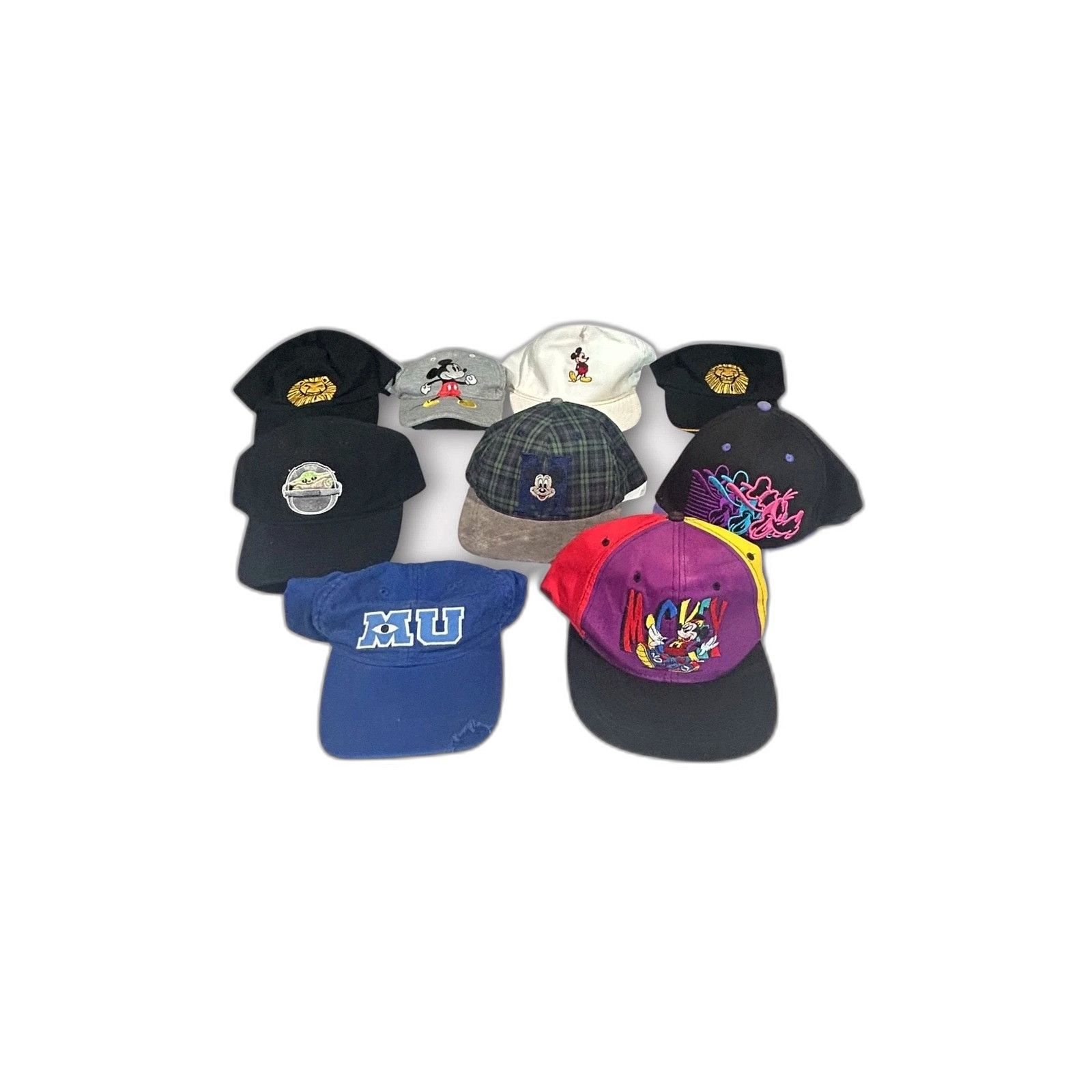 Hat Club Lot of 9 Disney Hat Cap Bundle Vintage VTG Reseller Bundle Size ONE SIZE - 1 Thumbnail