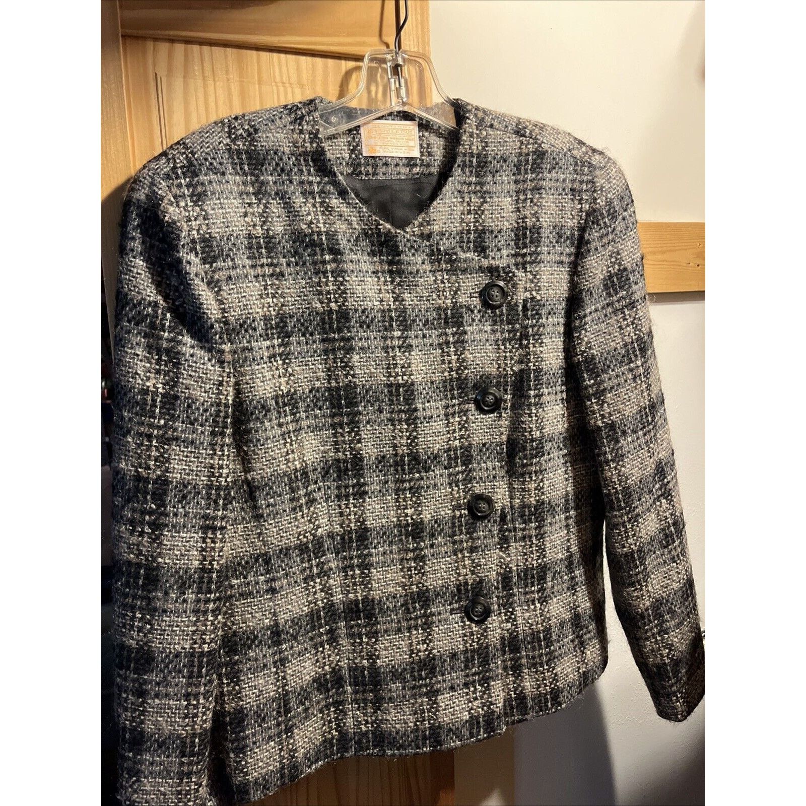 Pendleton Pendleton VTG Womens Size 8 Gray Coat Wool LS 4 Button Tweed Size M / US 6-8 / IT 42-44 - 2 Thumbnail