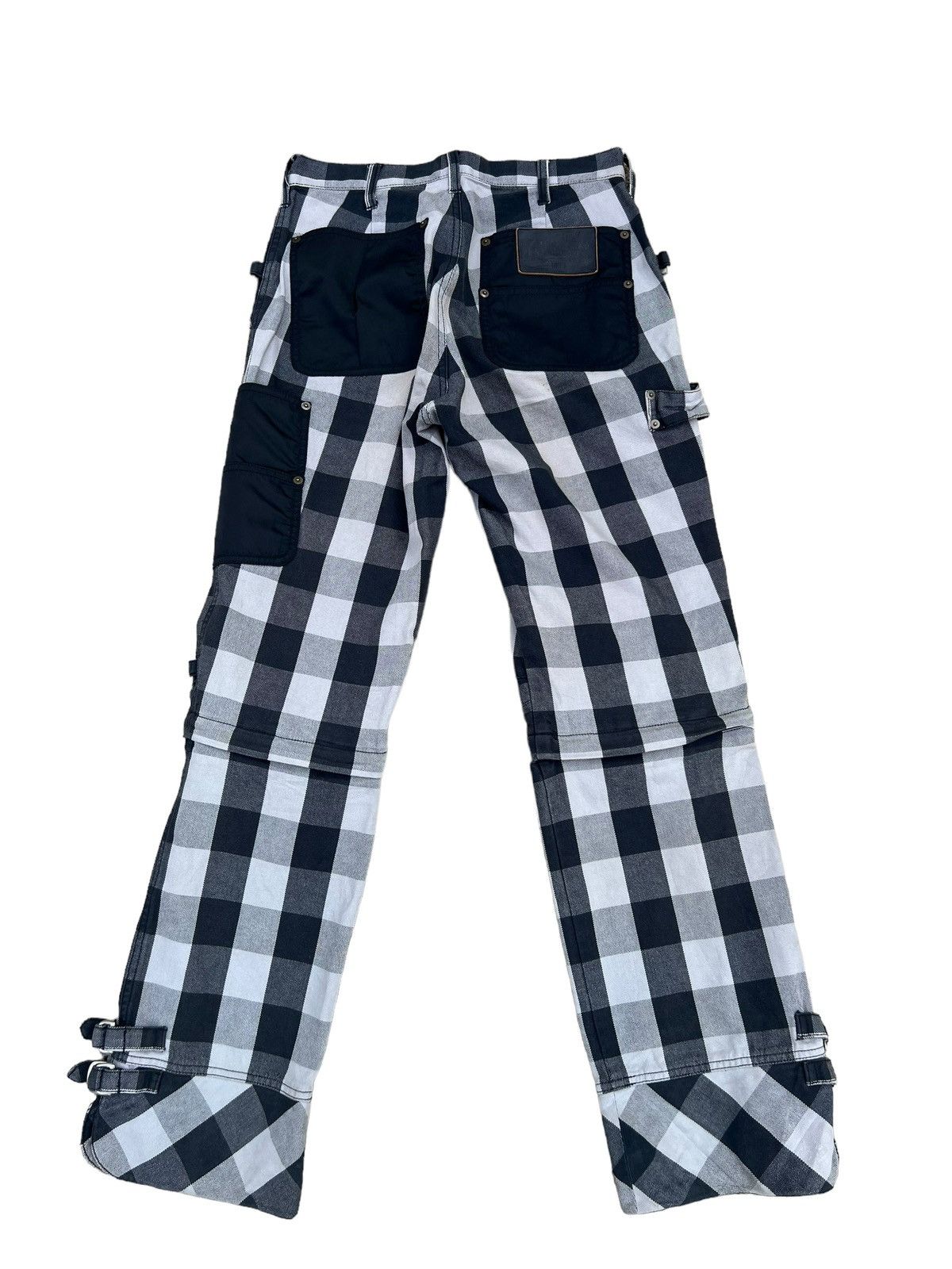 Japanese Brand VTG BATSU BOYS Japan Plaid Check Modular Bondage Trouser Size US 29 - 3 Thumbnail
