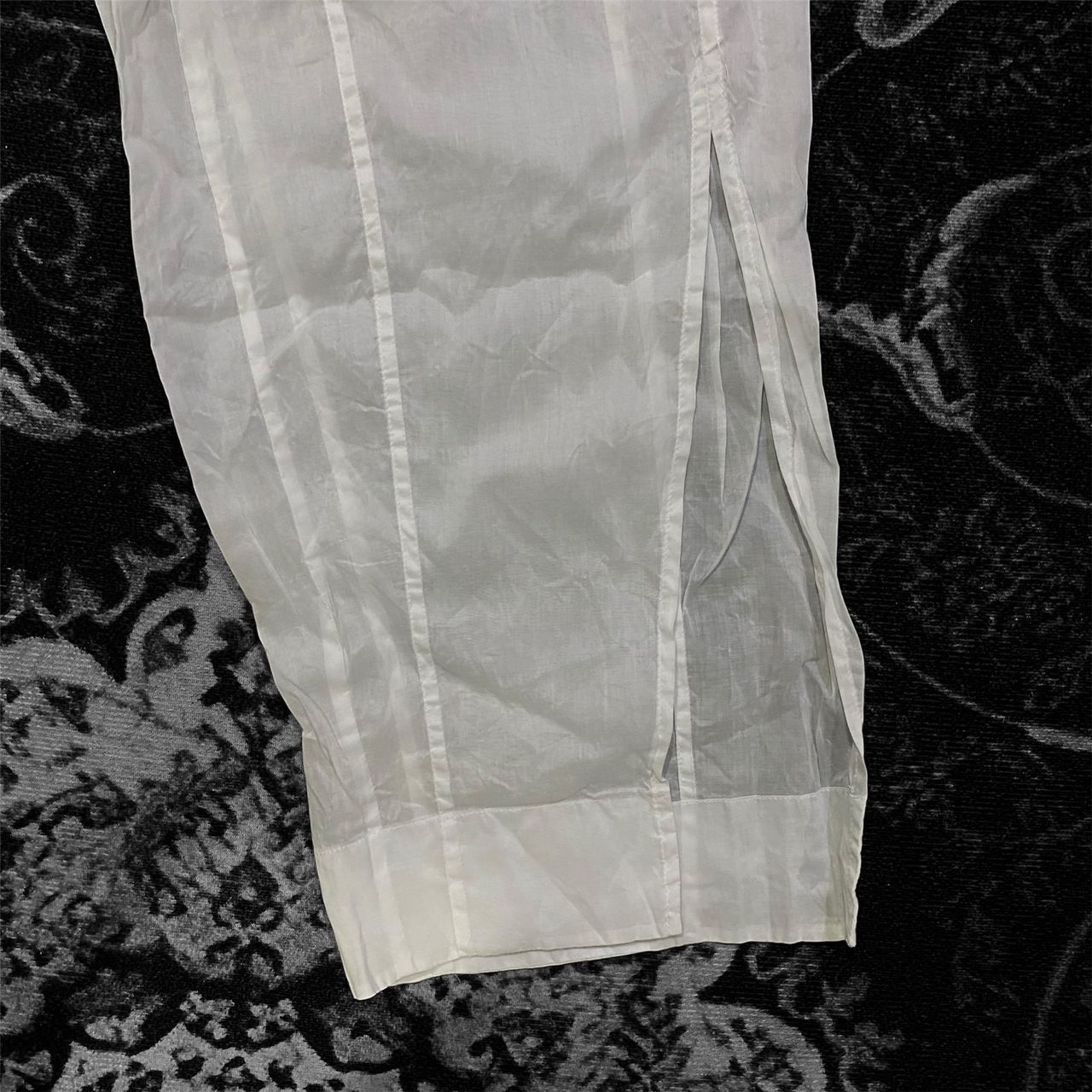 Jil Sander Grail💥Jil Sander Sheer Mesh Sexy Pants White Size 30" / US 8 / IT 44 - 7 Thumbnail