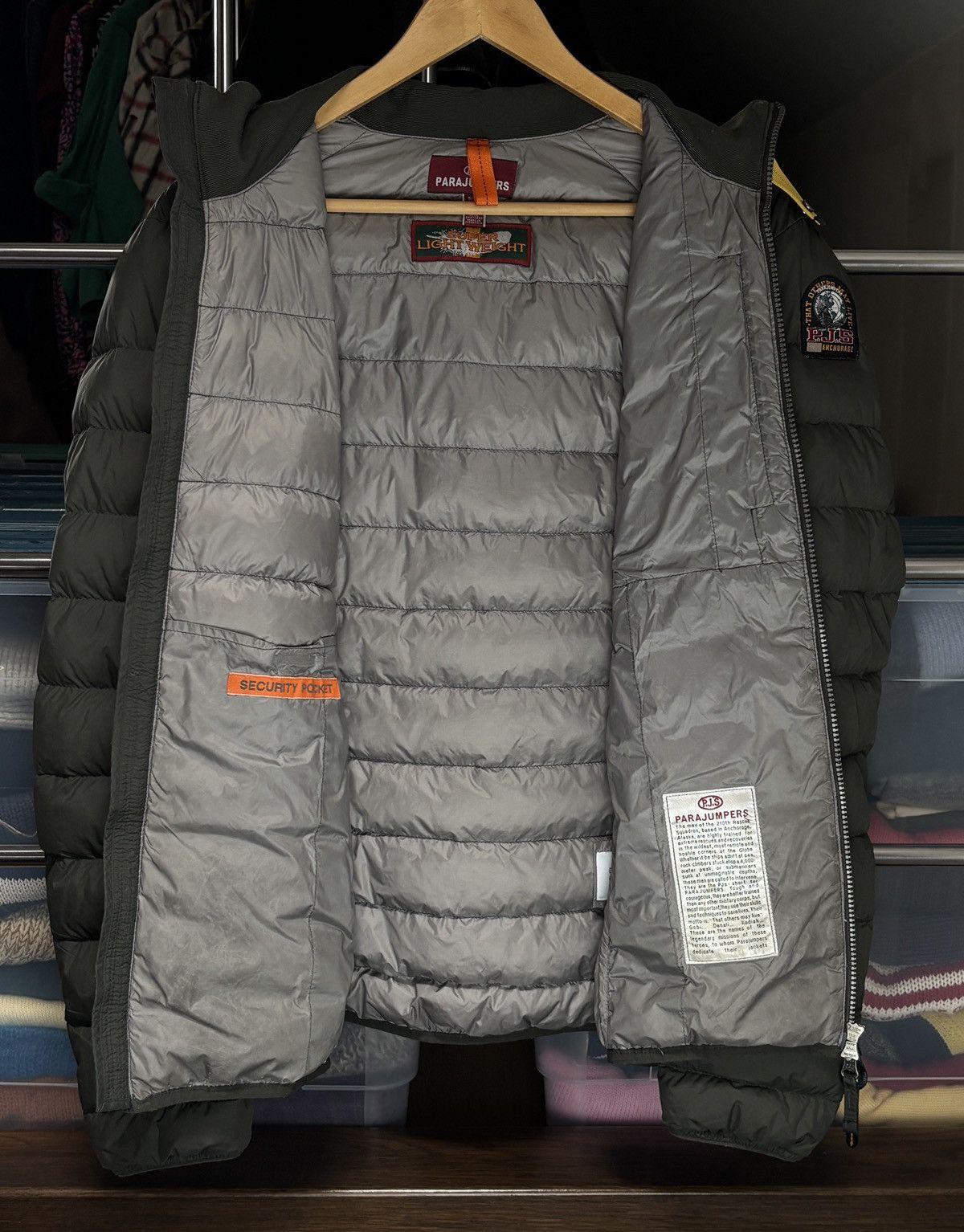 Parajumpers Parajumpers Khaki Hooded Down Puffer Outdoor Jacket Size US L / EU 52-54 / 3 - 5 Thumbnail