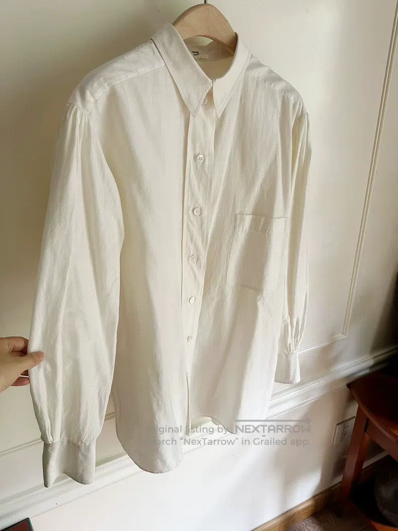 Hermes Hermes White Stand Collar Shirt Size XXS / US 00 / IT 34 - 5 Thumbnail