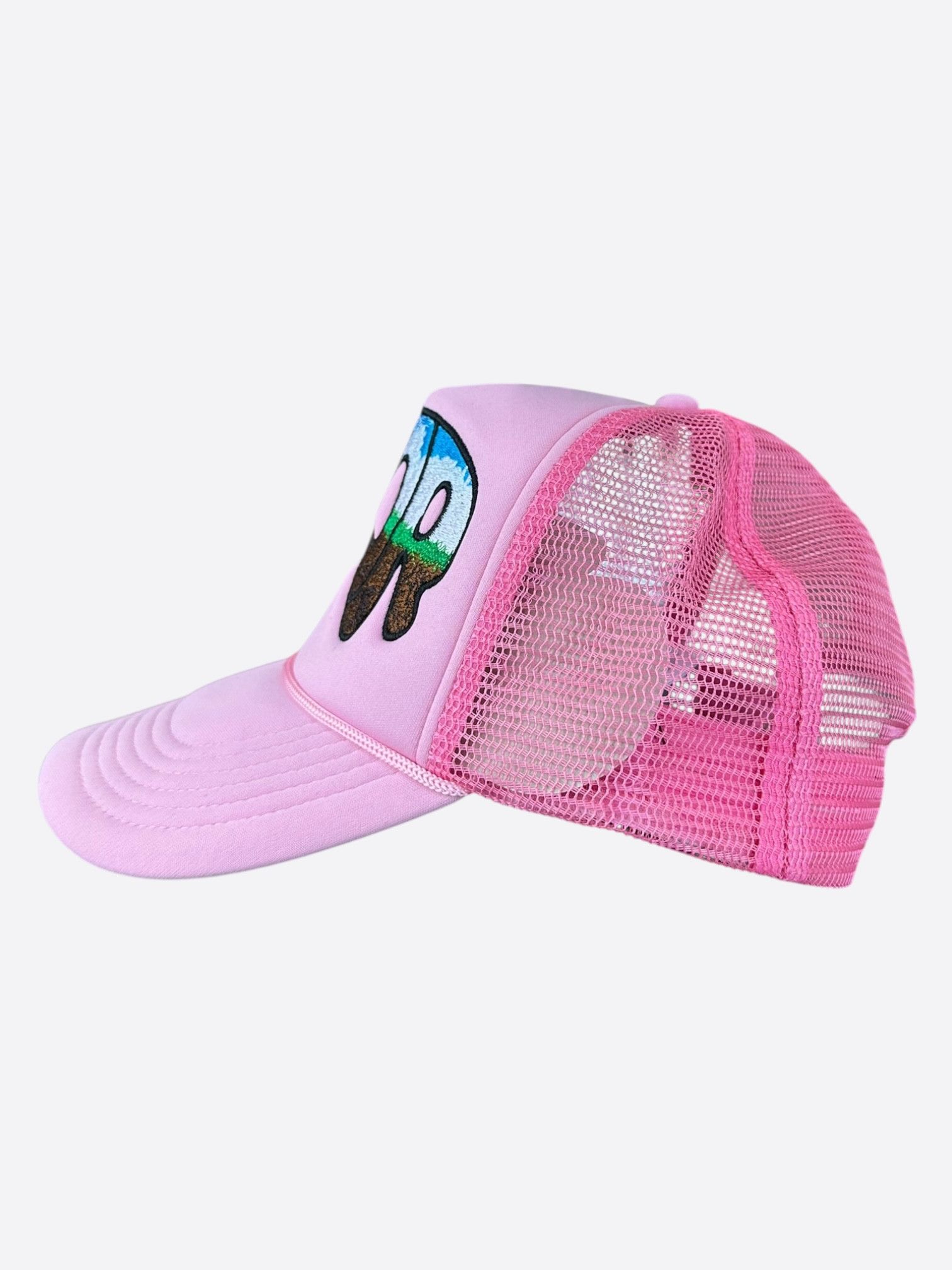 Who Decides War Who Decides War Pink MRDR Embroidered Patch Trucker Hat Size ONE SIZE - 4 Thumbnail