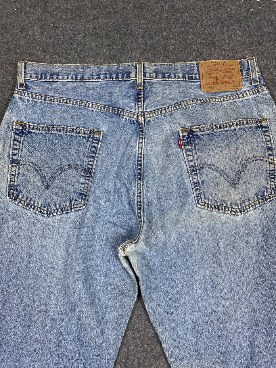 Levi's vintage levis 569 loose straight baggy distrssed denim Size US 38 / EU 54 - 3 Thumbnail