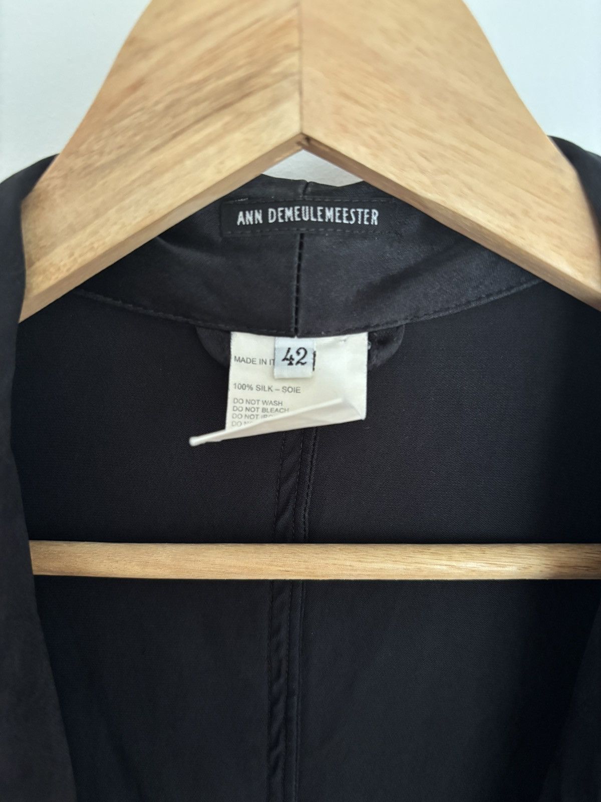 Ann Demeulemeester Ann Demeulemeester Silk Blazer Size M / US 6-8 / IT 42-44 - 2 Thumbnail