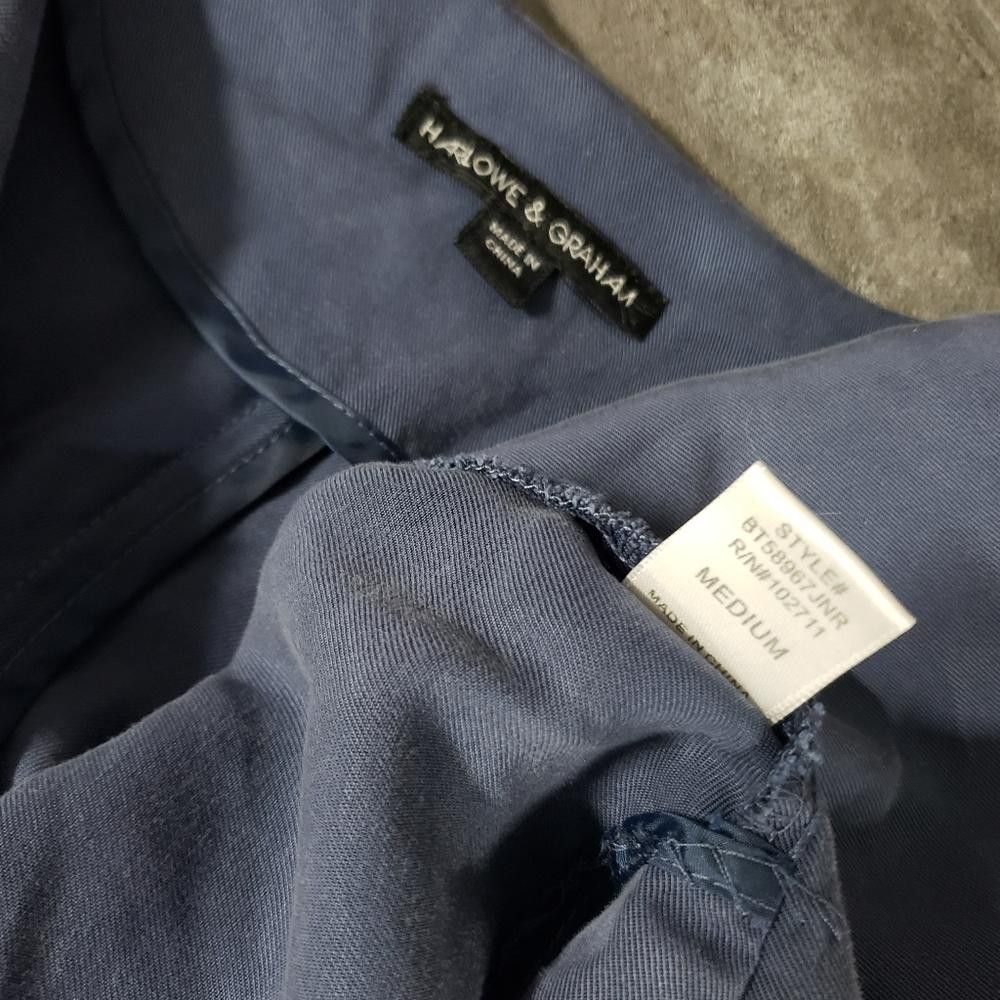Designer Dust Blue Harlowe & Graham Dressy Cardigan Size M / US 6-8 / IT 42-44 - 3 Thumbnail