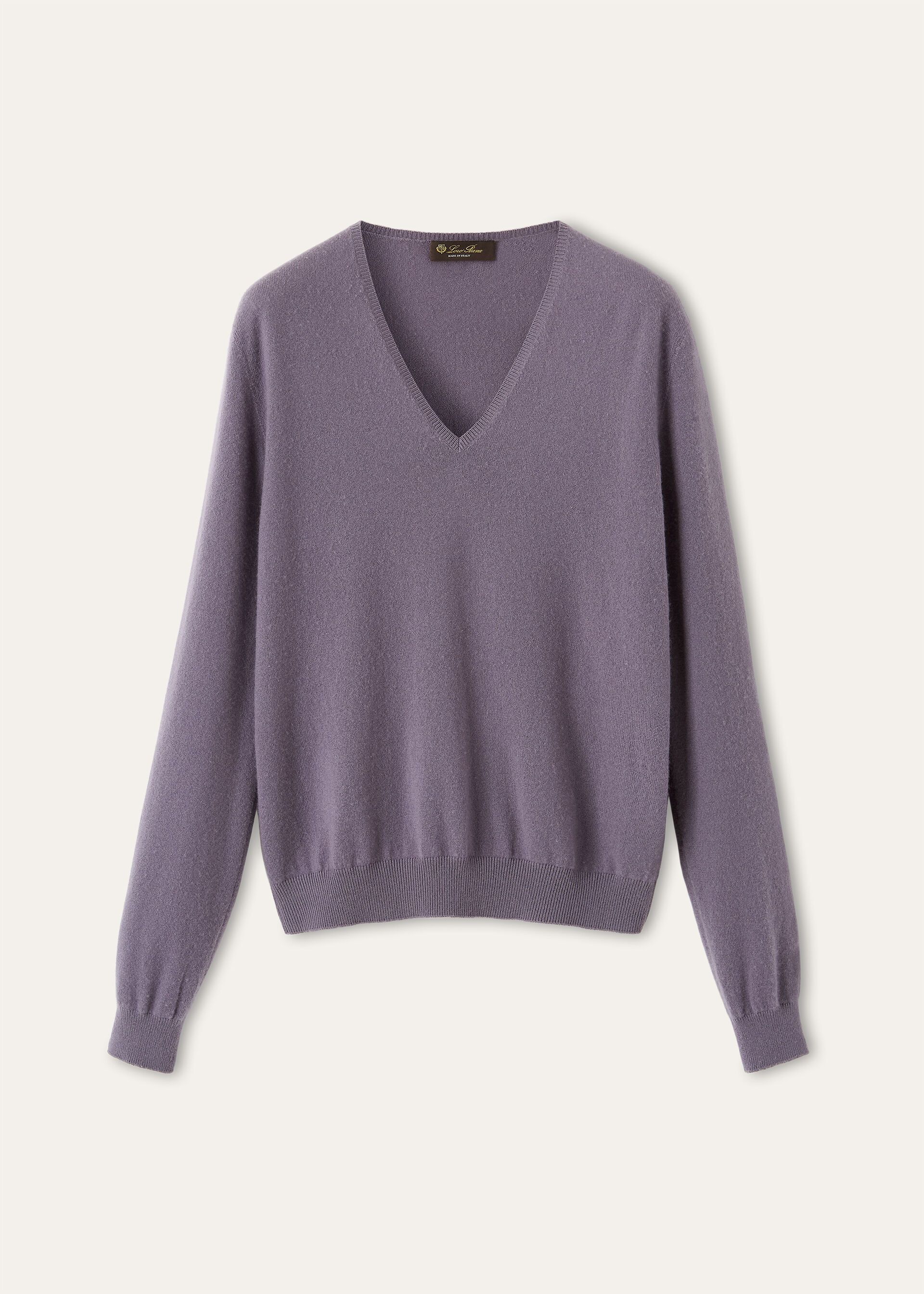 Loro Piana os11x0426 FAQ4514 Sergio Sweater in Purple Tear Size XS / US 0-2 / IT 36-38 - 1 Thumbnail