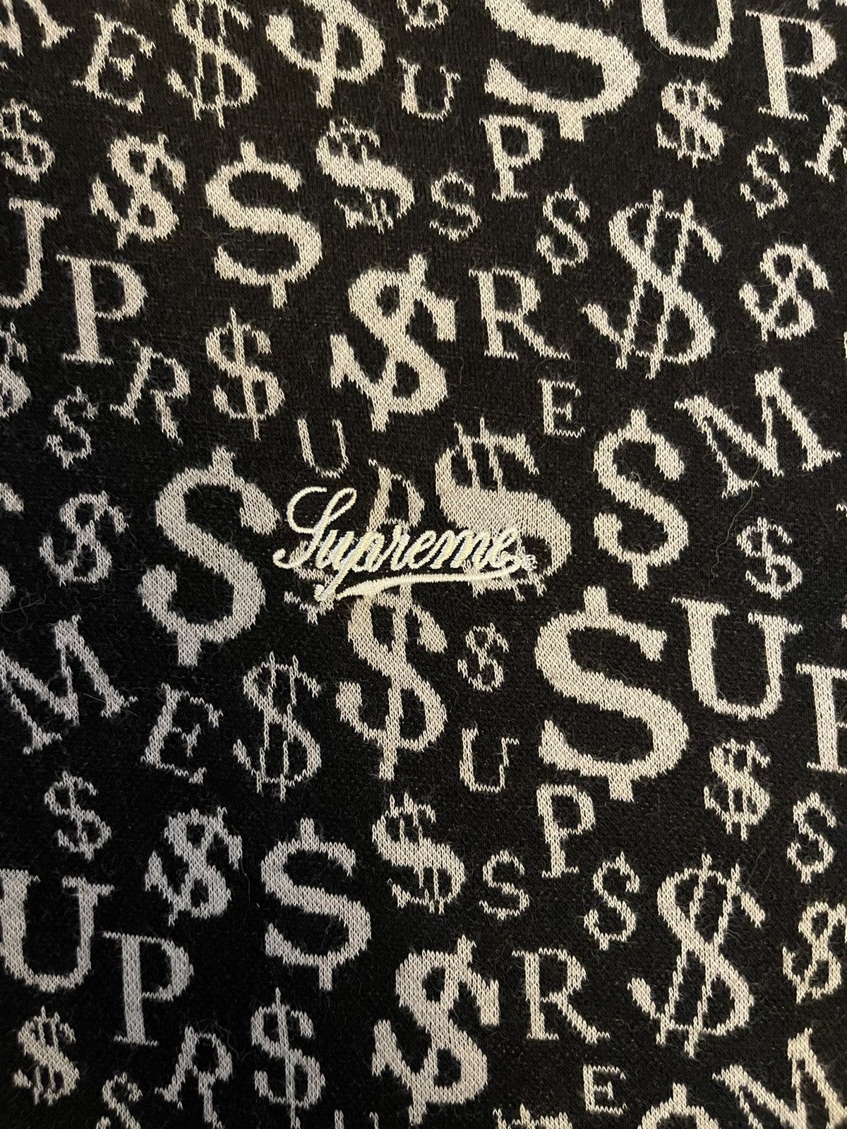 Supreme Supreme Currency Jacquard Quarter-Zip Size US XL / EU 56 / 4 - 5 Thumbnail