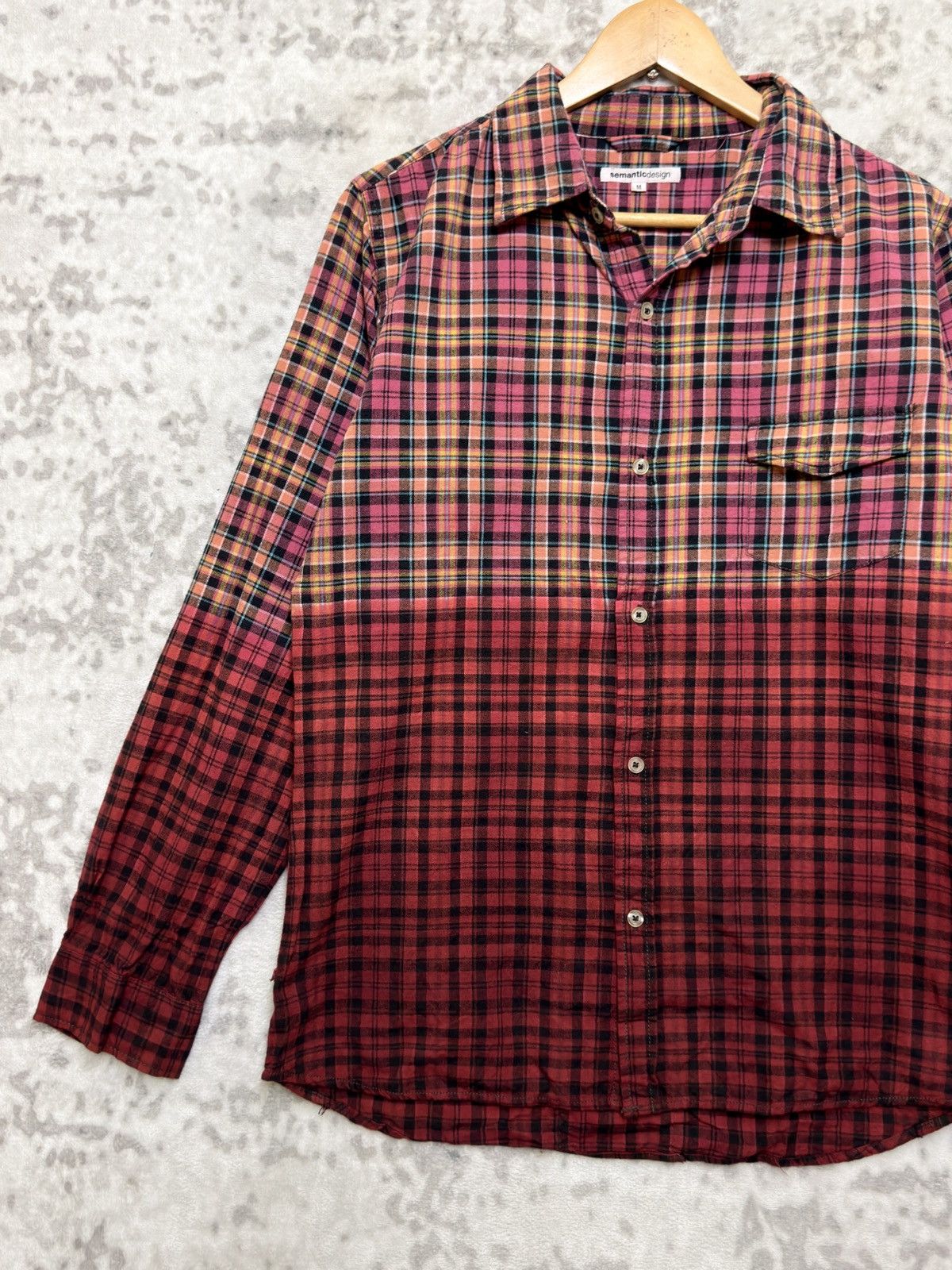 Flannel Vintage Semantic Design Reconstructed Flannel Rock Punk Size US S / EU 44-46 / 1 - 3 Thumbnail