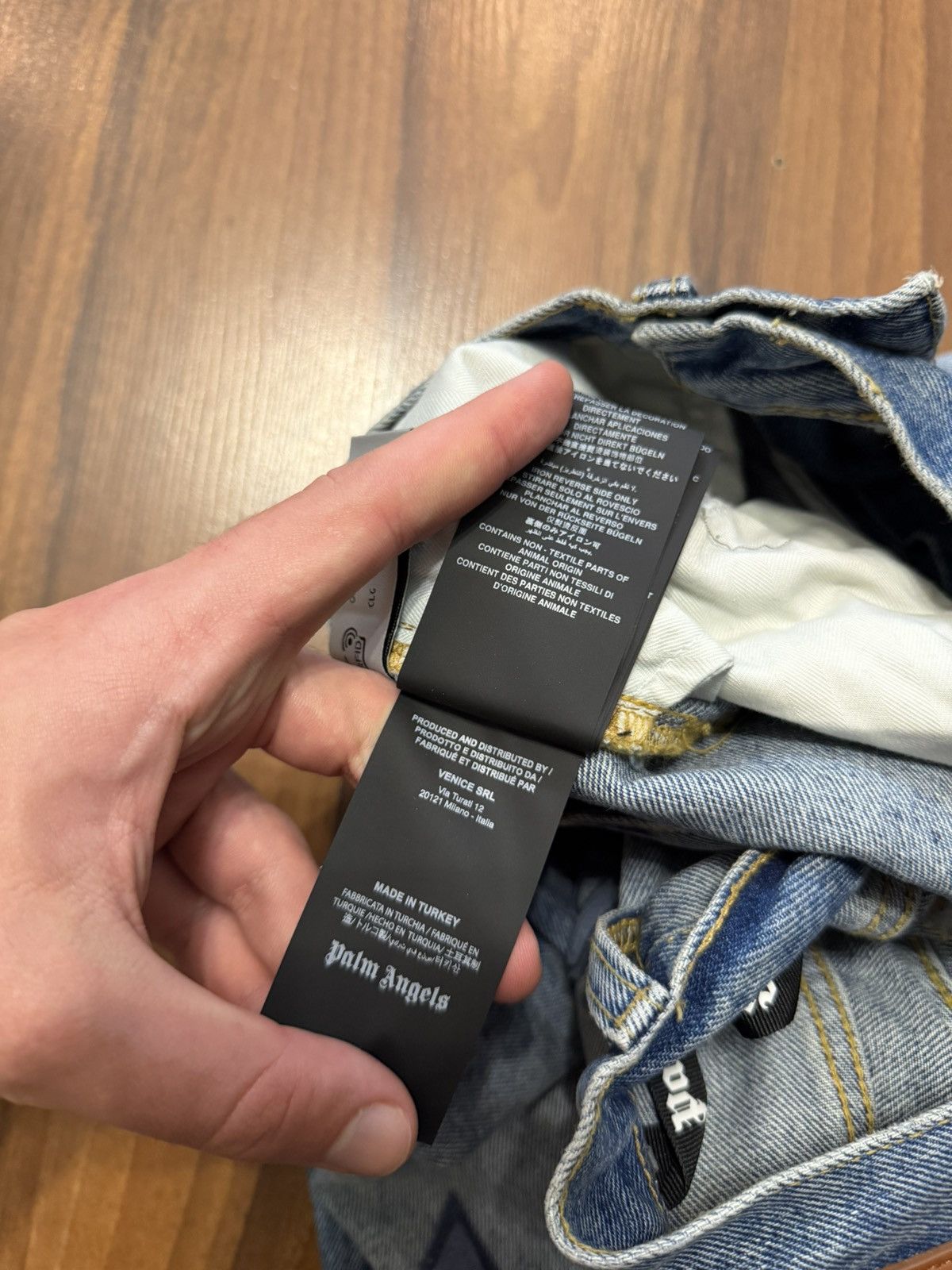 Palm Angels Palm Angels PA Logo Jeans Blue Denim Size US 32 / EU 48 - 5 Thumbnail