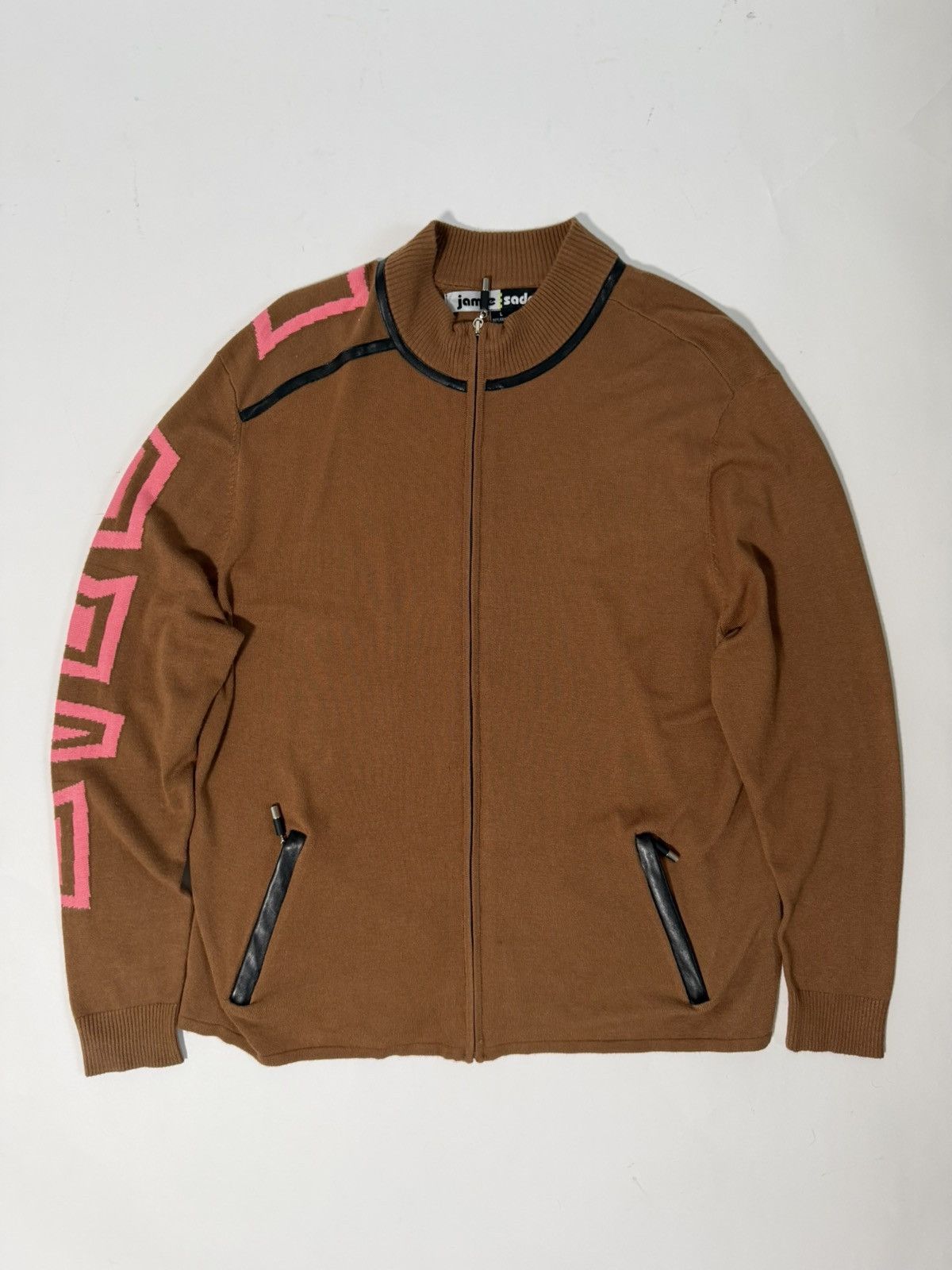 Other Jamie Saddock Asymmetrical Geometric Zip Up Sweater Size L / US 10 / IT 46 - 2 Thumbnail