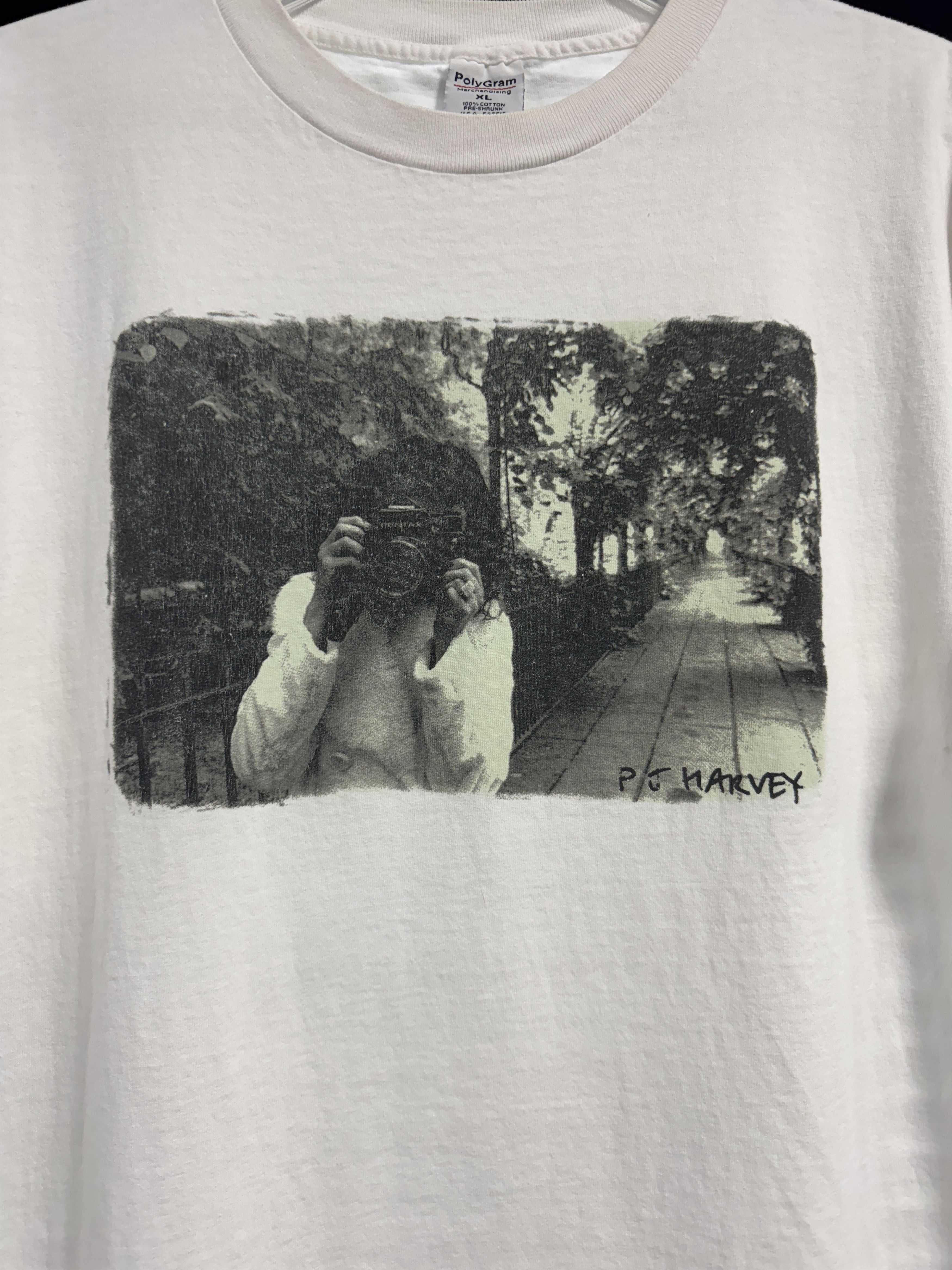 Band Tees Vintage 90s PJ Harvey Photo Tee Size US XL / EU 56 / 4 - 3 Thumbnail