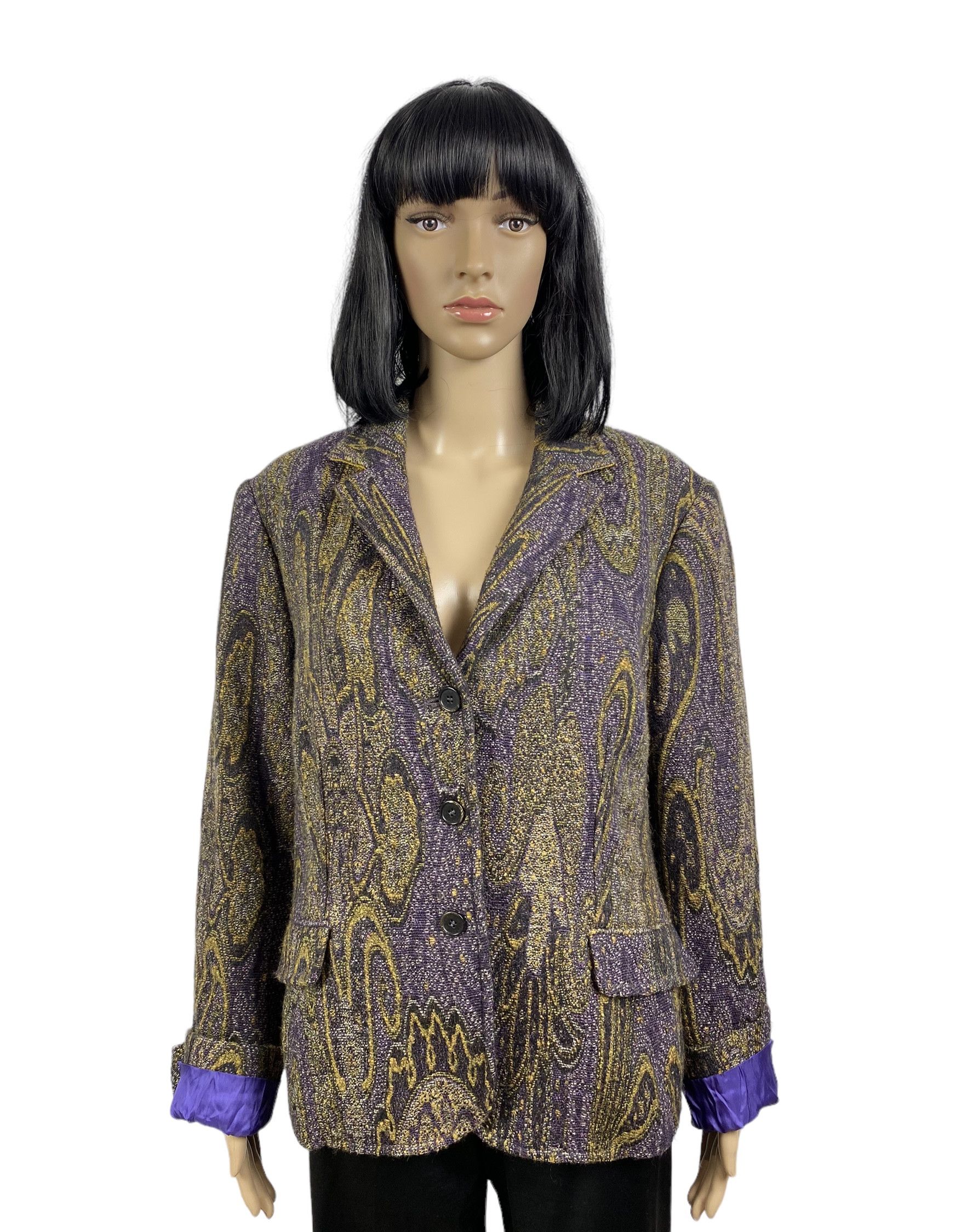 Etro Etro milano paisley print blazer jacket wool-silk size 50 Size XL / US 12-14 / IT 48-50 - 1 Thumbnail