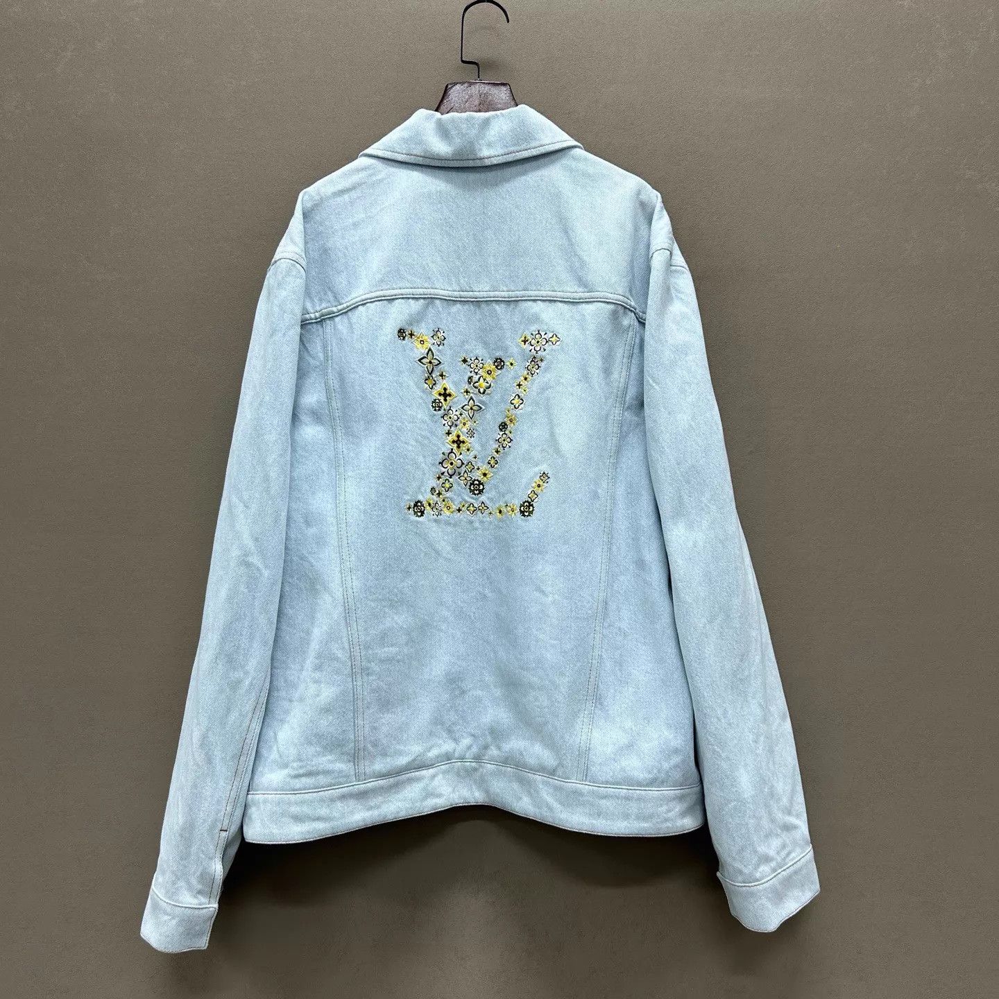 Louis Vuitton LV 26ss Embroidered Logo Denim Jacket 52 New With Tags Size US L / EU 52-54 / 3 - 2 Thumbnail