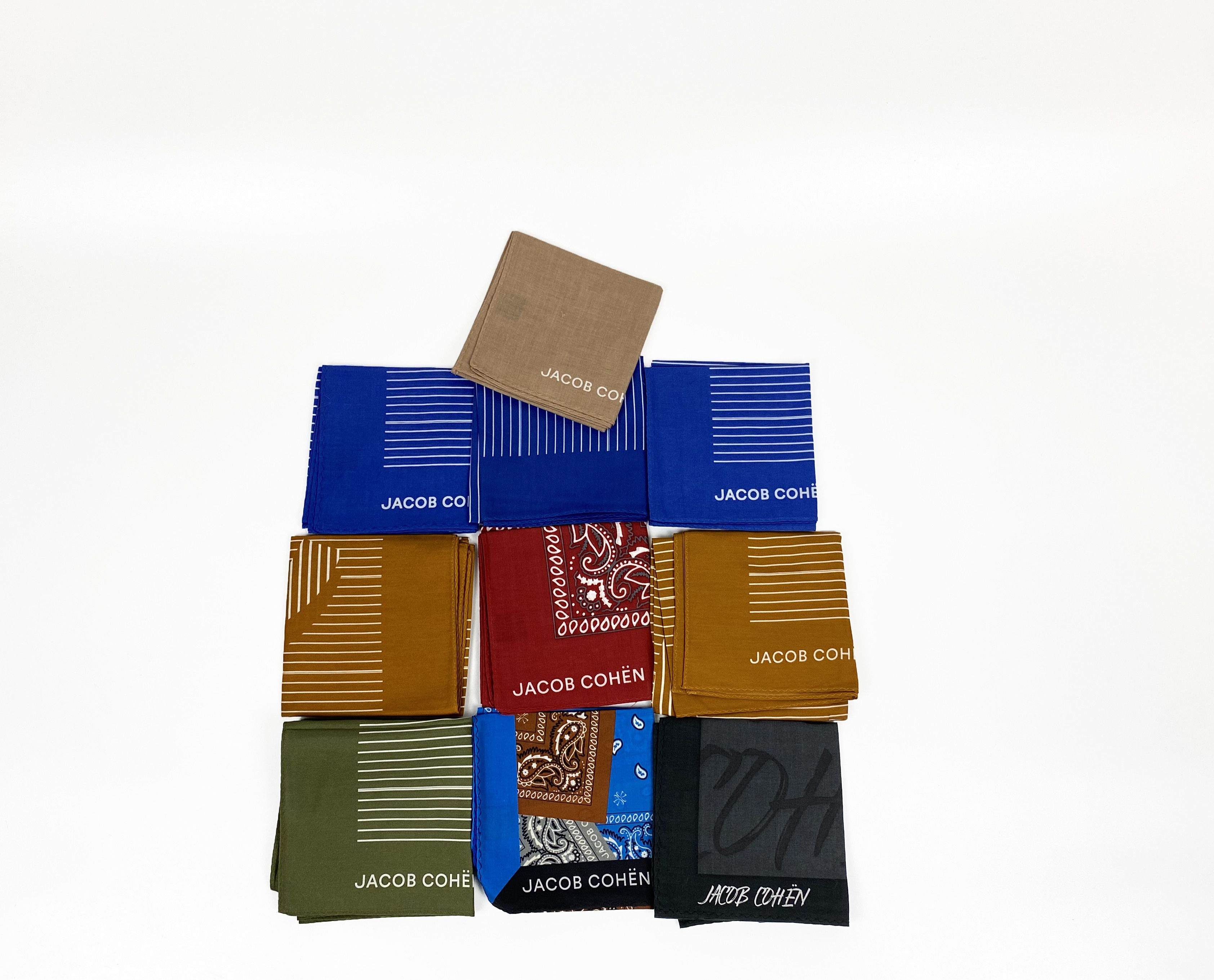 Jacob Cohen NEW Jacob Cohen Pack 10 Silk Handkerchief Size ONE SIZE - 1 Thumbnail