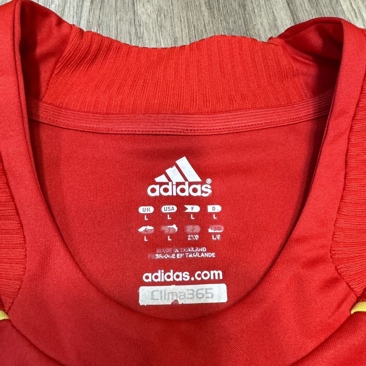Adidas Spain Euro 2008 home shirt #15 Sergio Ramos Size US L / EU 52-54 / 3 - 8 Thumbnail