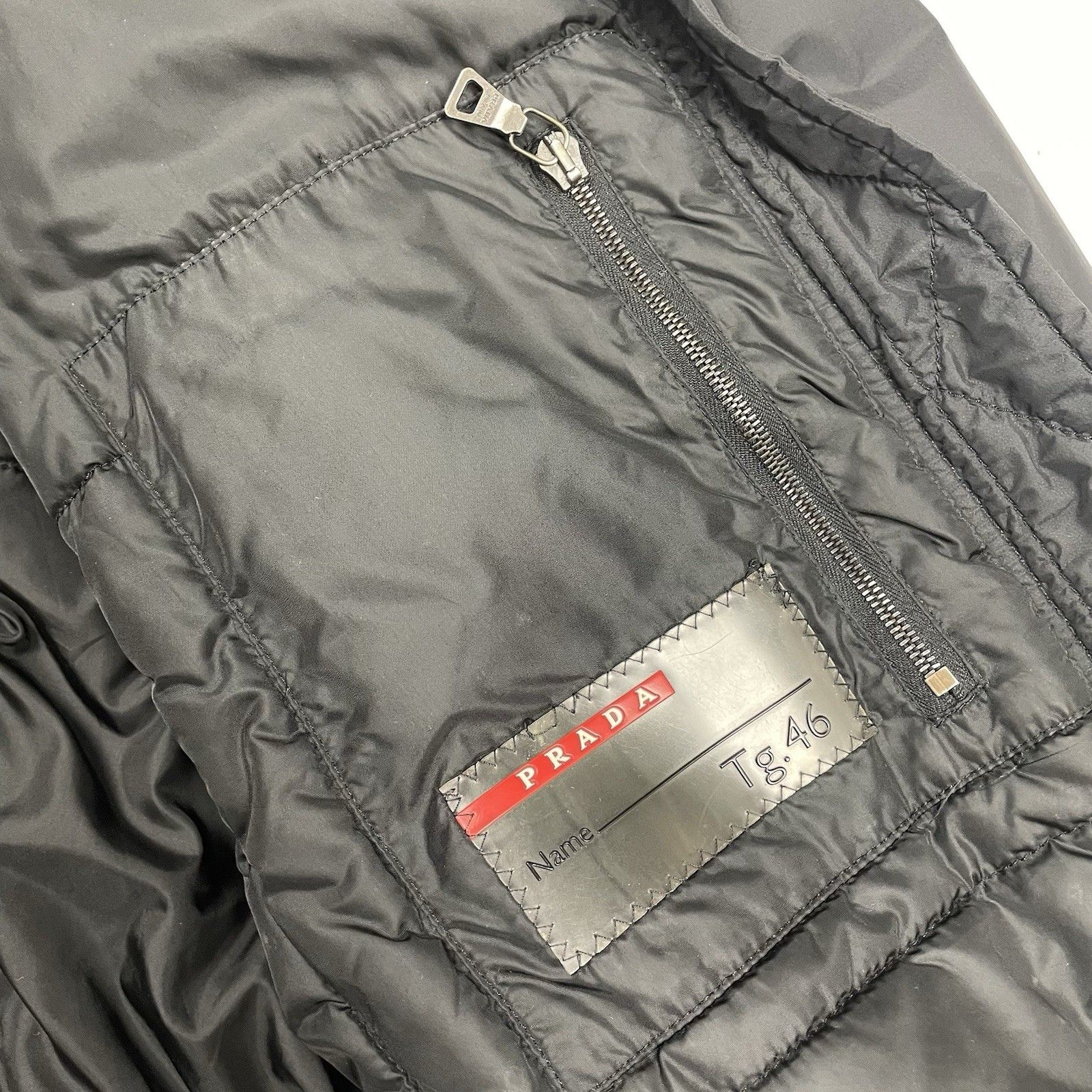 Prada Prada Goretex Jacket Fur Trim Belted Coat Black Goat Fur Size L / US 10 / IT 46 - 10 Thumbnail