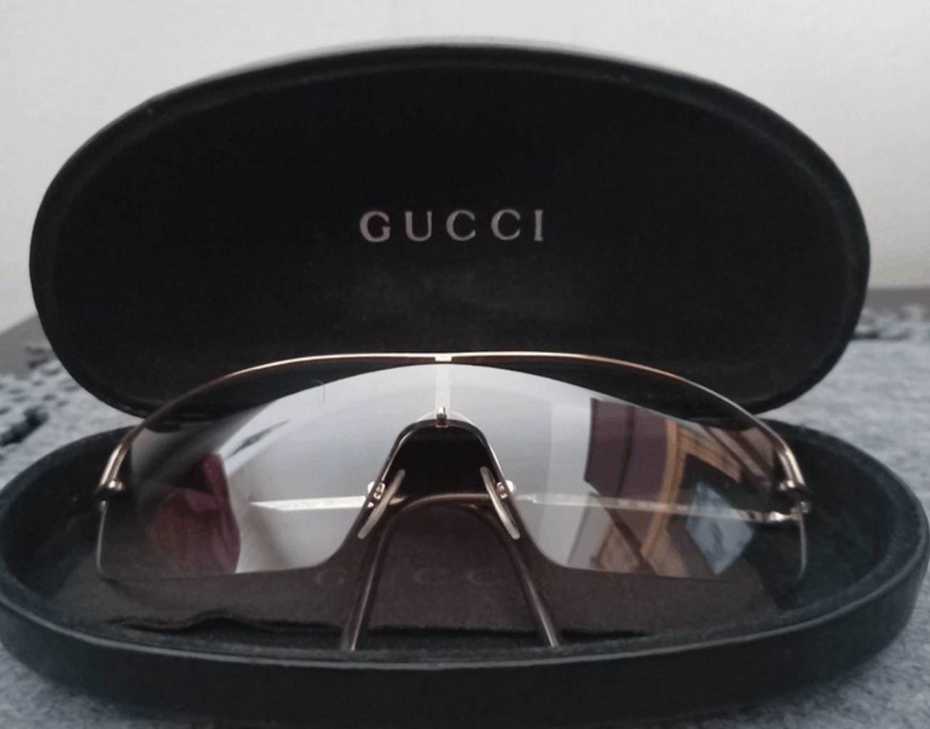 Gucci Gucci Sunglasses Mask Logo Shield GG Sport Vintage Size ONE SIZE - 3 Thumbnail