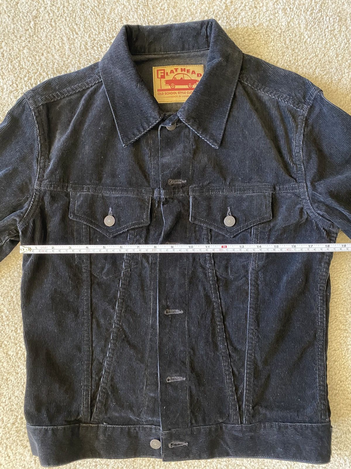The Flat Head Flat Head Corduroy Jacket Black sz.40 Size US M / EU 48-50 / 2 - 3 Thumbnail