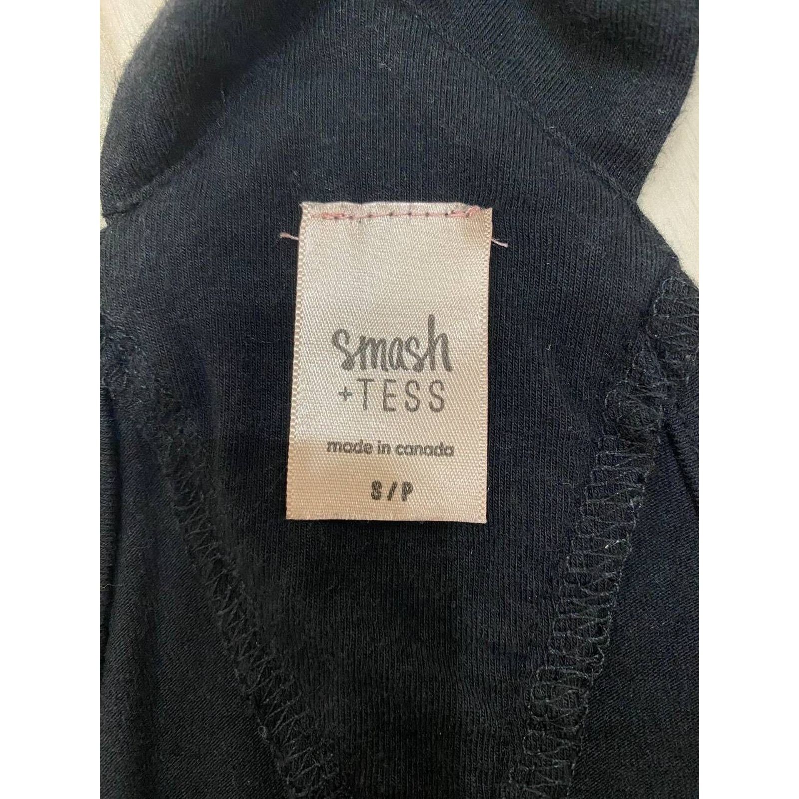 & Other Stories smash +TESS Women ROMPER Cotton BLACK Petite Small A000111 Size 27" / US 4 / IT 40 - 5 Thumbnail