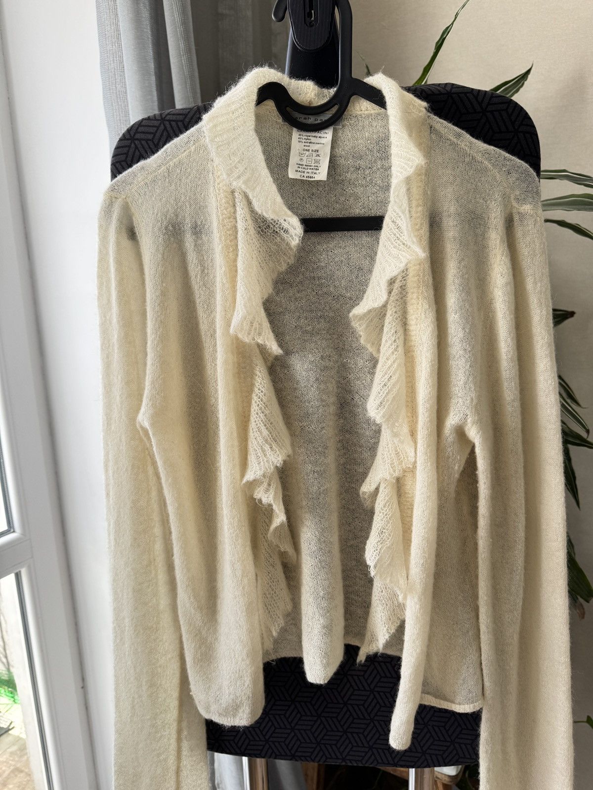 Sarah Pacini Sarah Pacini baby alpaca wool nylon lightweight cardigan swt Size ONE SIZE - 5 Thumbnail