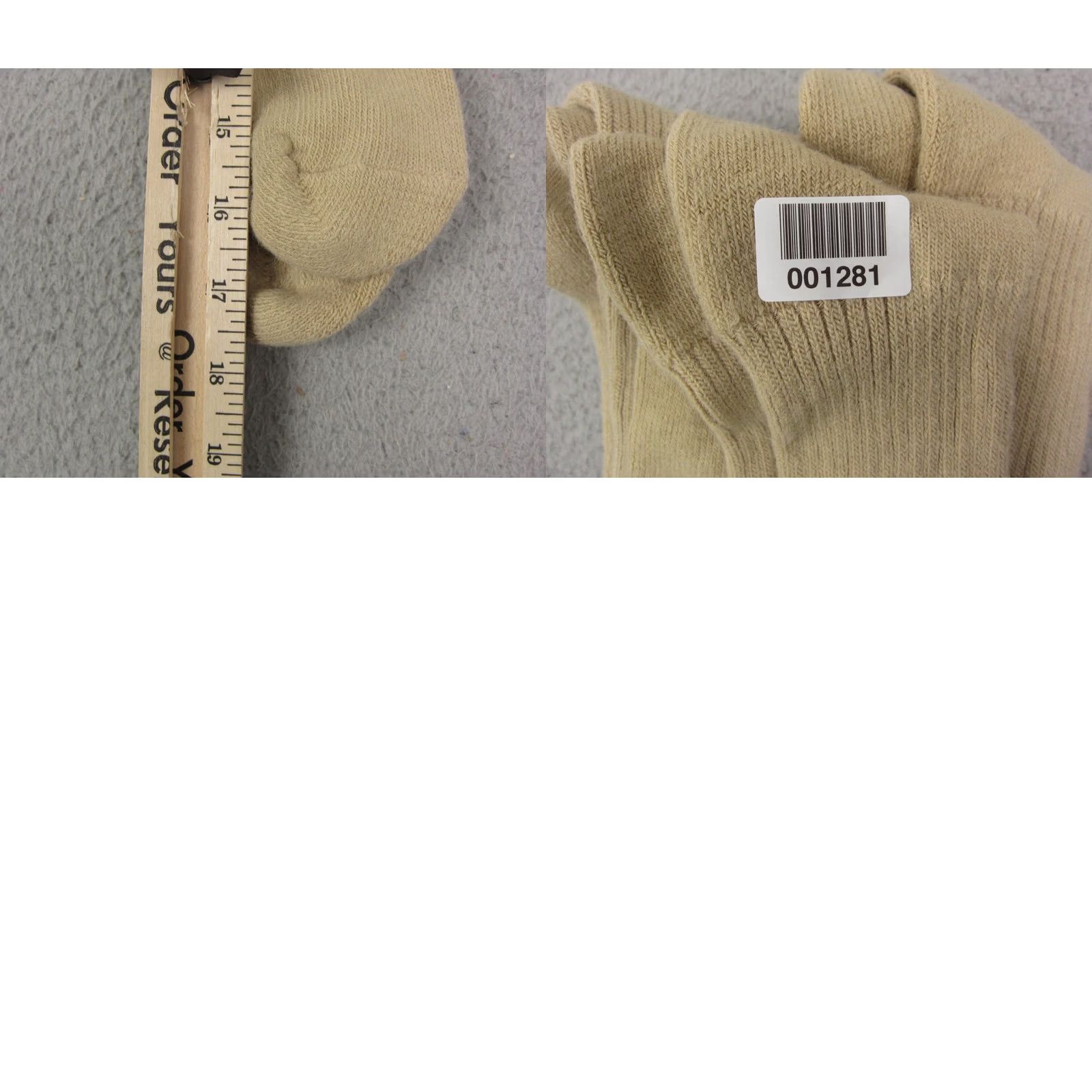 Vintage Isotoner Socks - Size 10-13 Vintage Beige, Merino Wool, 5-Pair Set - Shipping Fast Size ONE SIZE - 8 Thumbnail