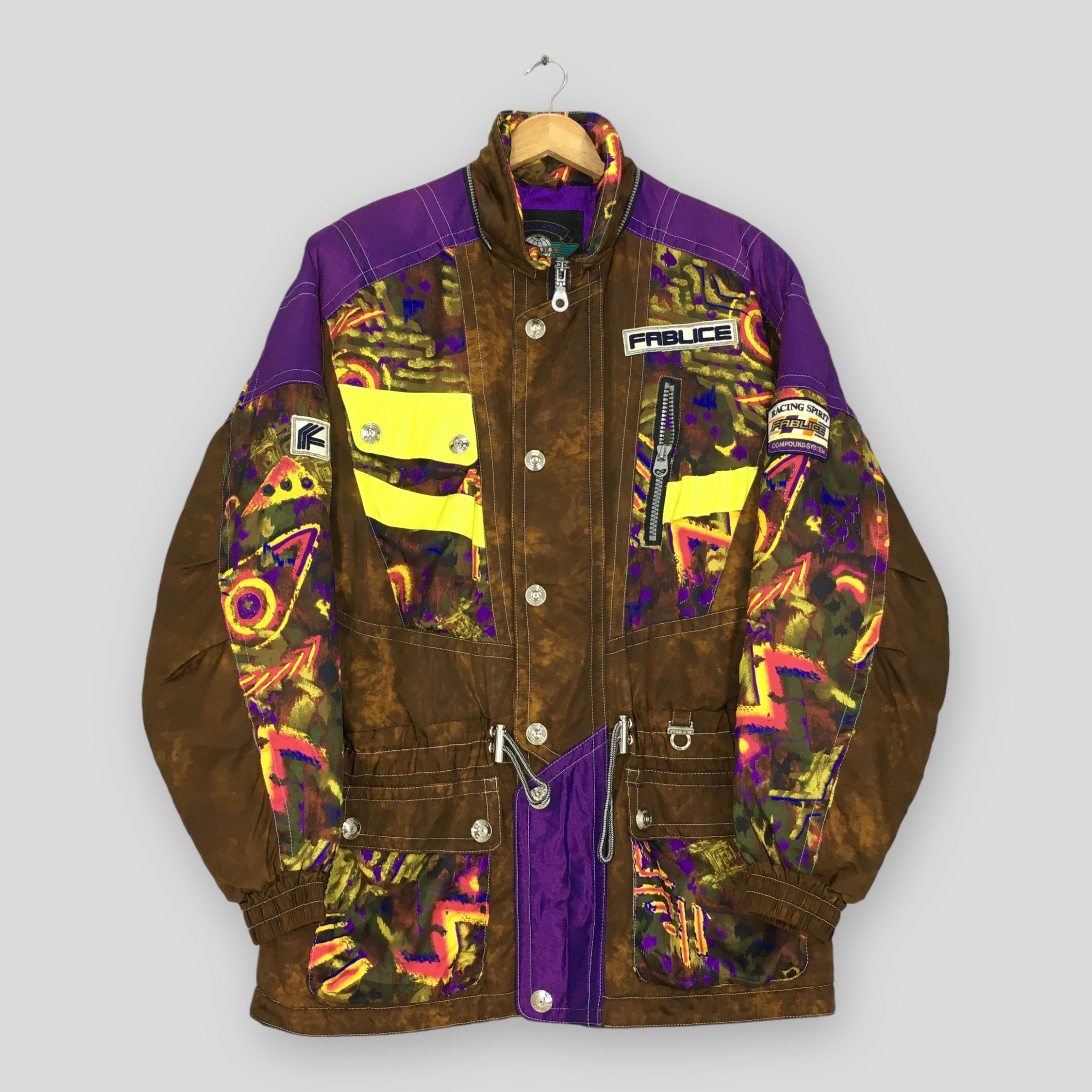 Vintage Vintage 90's Fablice Ski Wear Bomber Parka Jacket XLarge Size US XL / EU 56 / 4 - 1 Thumbnail