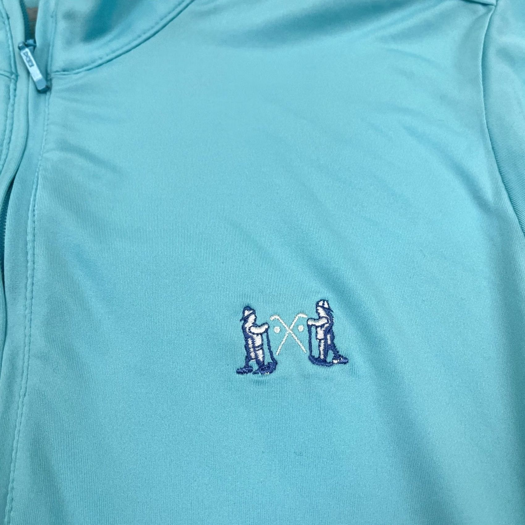 Peter Millar Peter Millar Jacket Womens S Blue 1/4 Zip UPF Golf Links of America Pullover Athletic Breathable 1/2 Zip Classic Outdoor Athleisure Zip Front Size S / US 4 / IT 40 - 2 Thumbnail