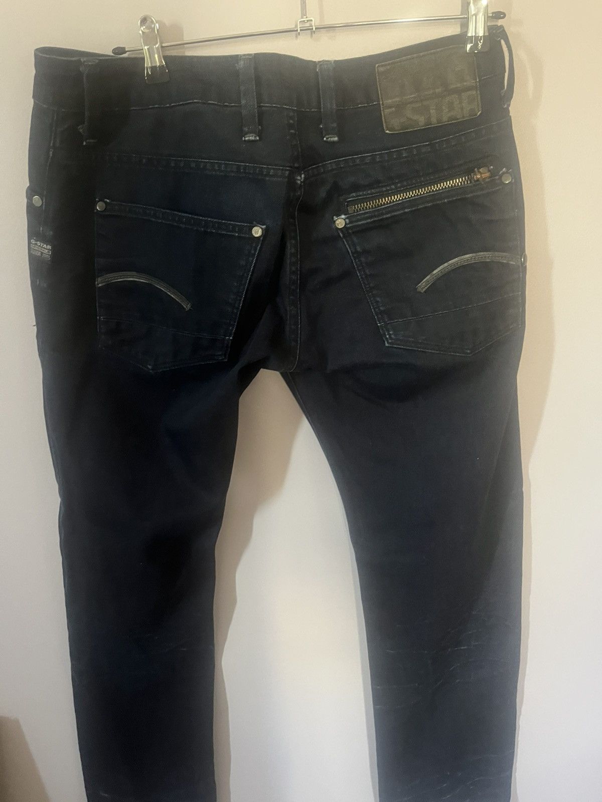 G-Star G-Star Raw Men’s Jeans Dark Wash Straight Leg W33 L32 Size US 33 - 2 Thumbnail