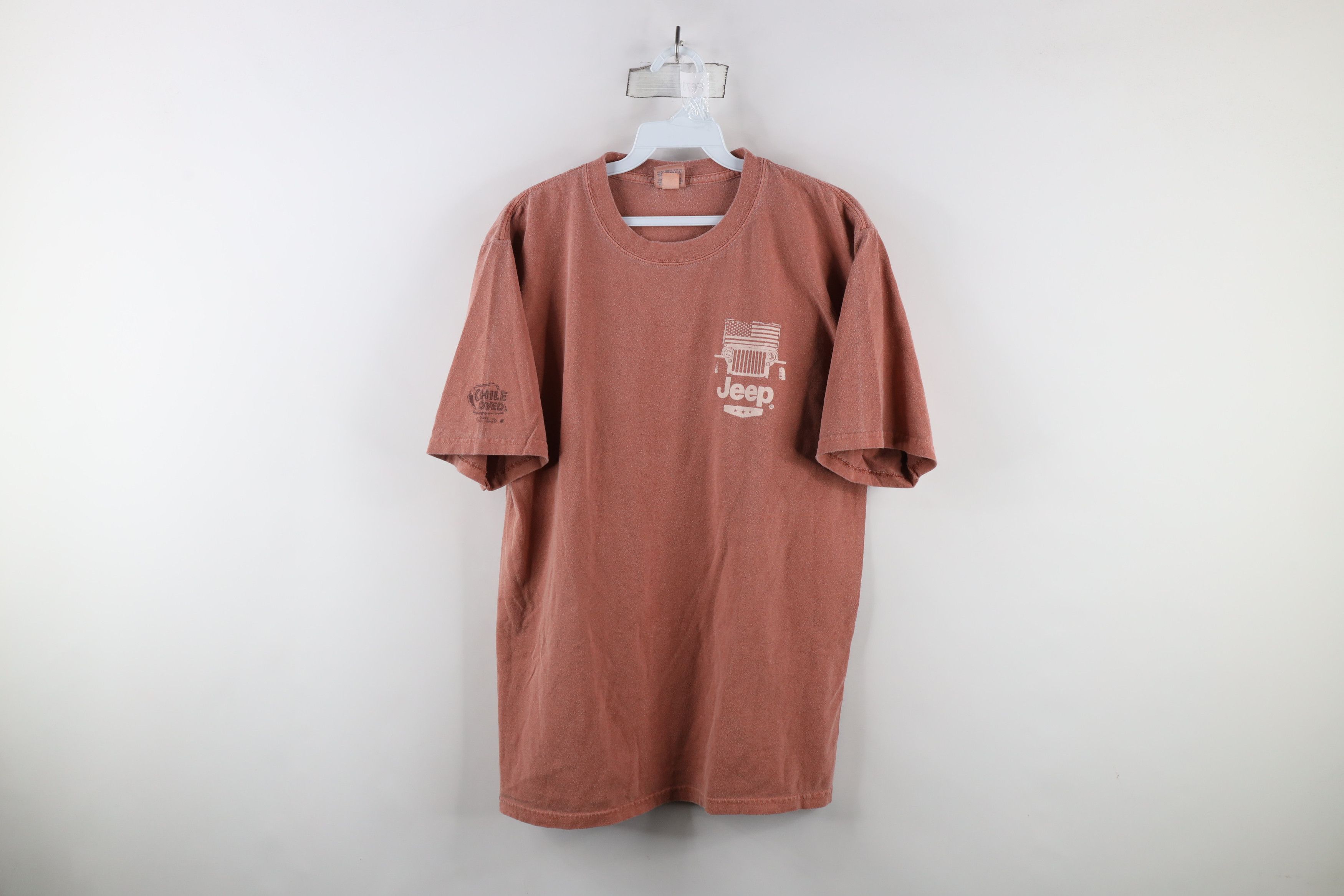 Vintage Vintage Jeep Motor Co Dye Stonewash Spell Out T-Shirt Cotton Size US M / EU 48-50 / 2 - 1 Thumbnail