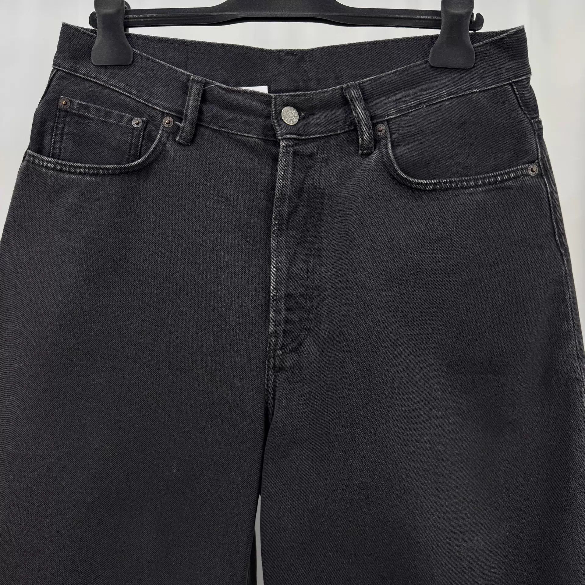Acne Studios Acne Studios Carbon Gray Washed Leather Tag 7/8 Pants W32 99 New Size US 32 / EU 48 - 3 Thumbnail