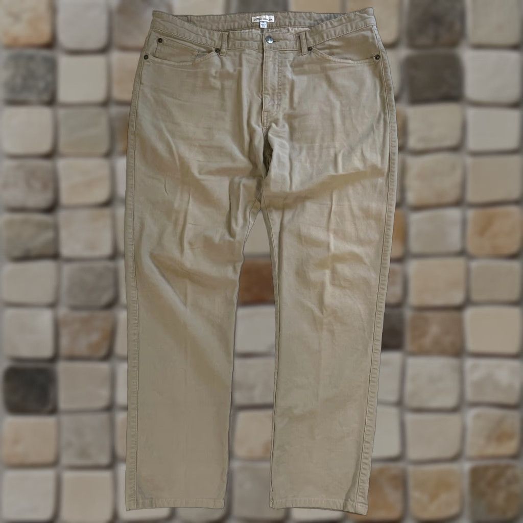 Peter Millar Peter Millar Crown Vintage Canvas Five-Pocket Pants Mens 36x30 Tan Cotton Blend Chino Vintage Pockets Belt Loops Straight Regular Rise 10-12 in XS? Size US 36 / EU 52 - 1 Thumbnail