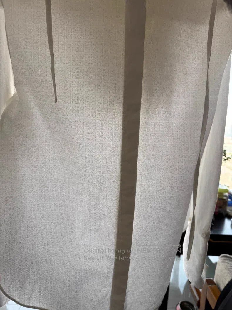 Loewe Loewe Logo Embellished Hooded Long Sleeve Shirt Jacket Size 4XL / US 24-26 - 5 Thumbnail