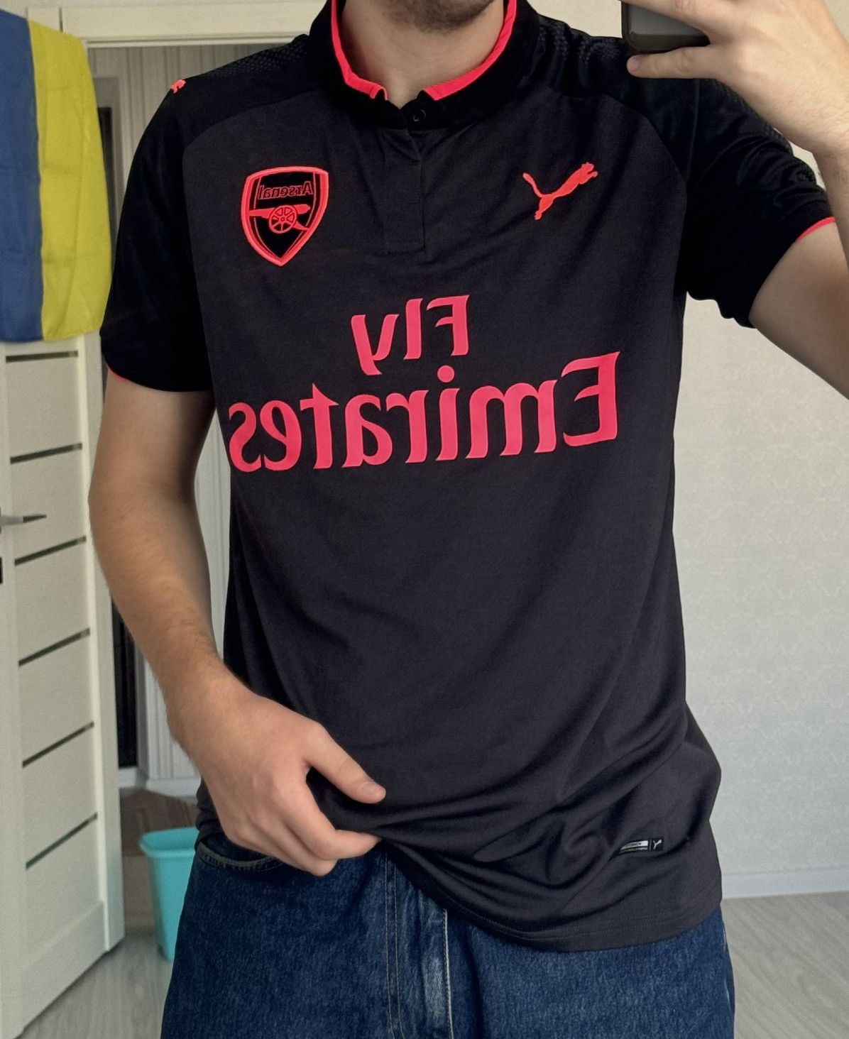 Puma Puma Arsenal 2017-2018 Third football Jersey Size US L / EU 52-54 / 3 - 2 Thumbnail