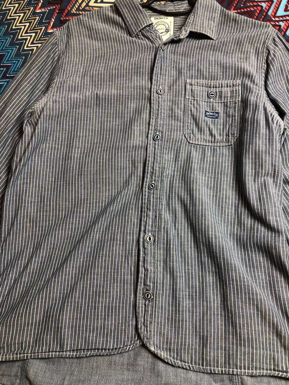 Diesel × Japanese Brand Y2K Vintage Diesel Button Up Shirt Avant Garde Streetwear Size US XL / EU 56 / 4 - 8 Thumbnail