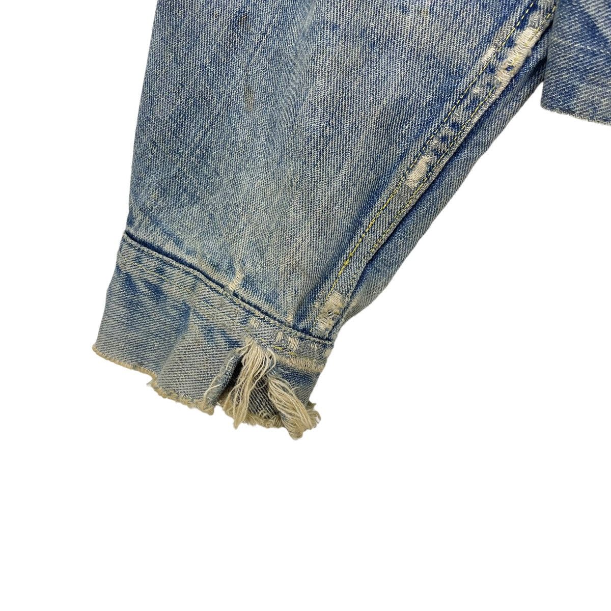 Lee 🔥Vtg 80s Distressed Lee Riders 1O1 Jacket Trucker Denim Size US M / EU 48-50 / 2 - 7 Thumbnail