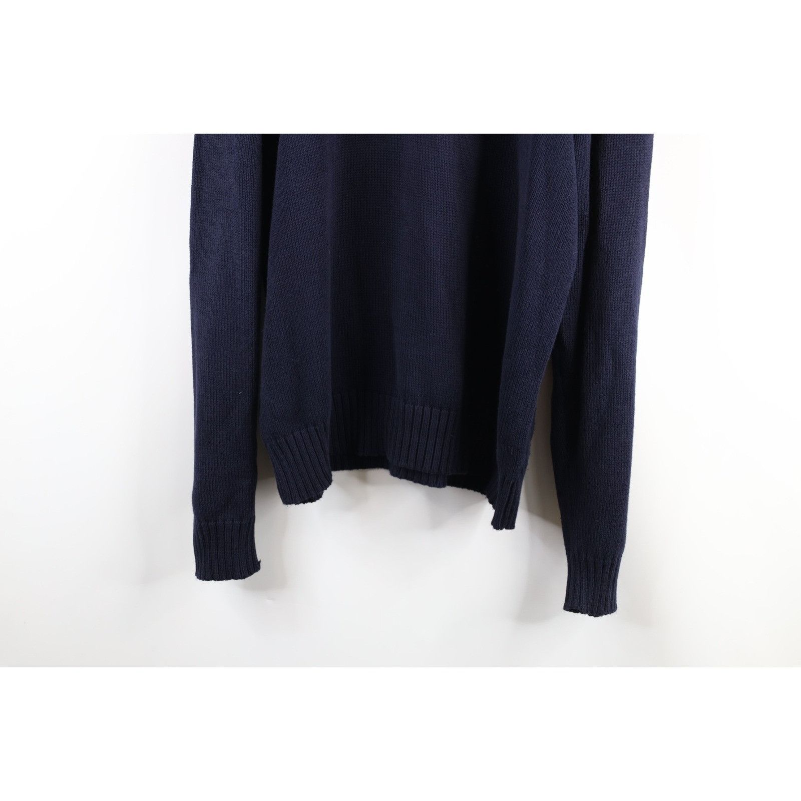 Polo Ralph Lauren Vintage 90s Ralph Lauren Faded Cotton Ribbed Knit Sweater Size US XL / EU 56 / 4 - 3 Thumbnail