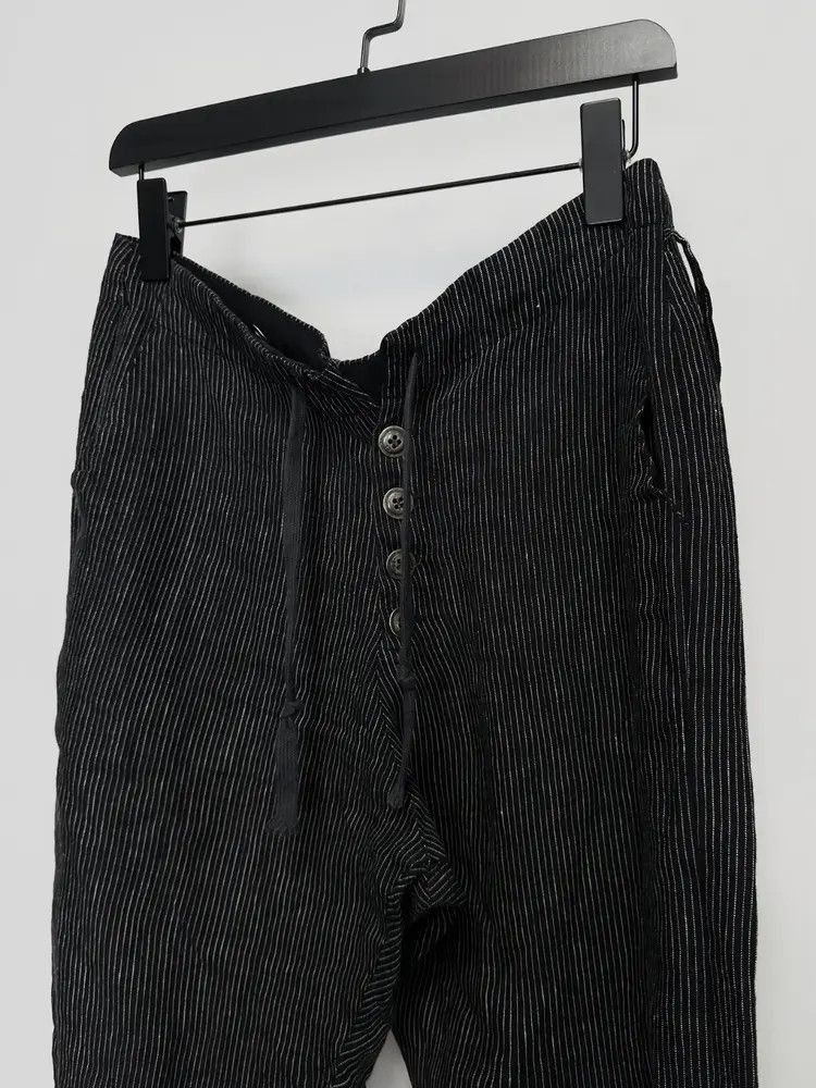 Greg Lauren Sz 1 Greg Lauren Stripes Linen Sweatpants-2505 Size US 30 / EU 46 - 2 Thumbnail