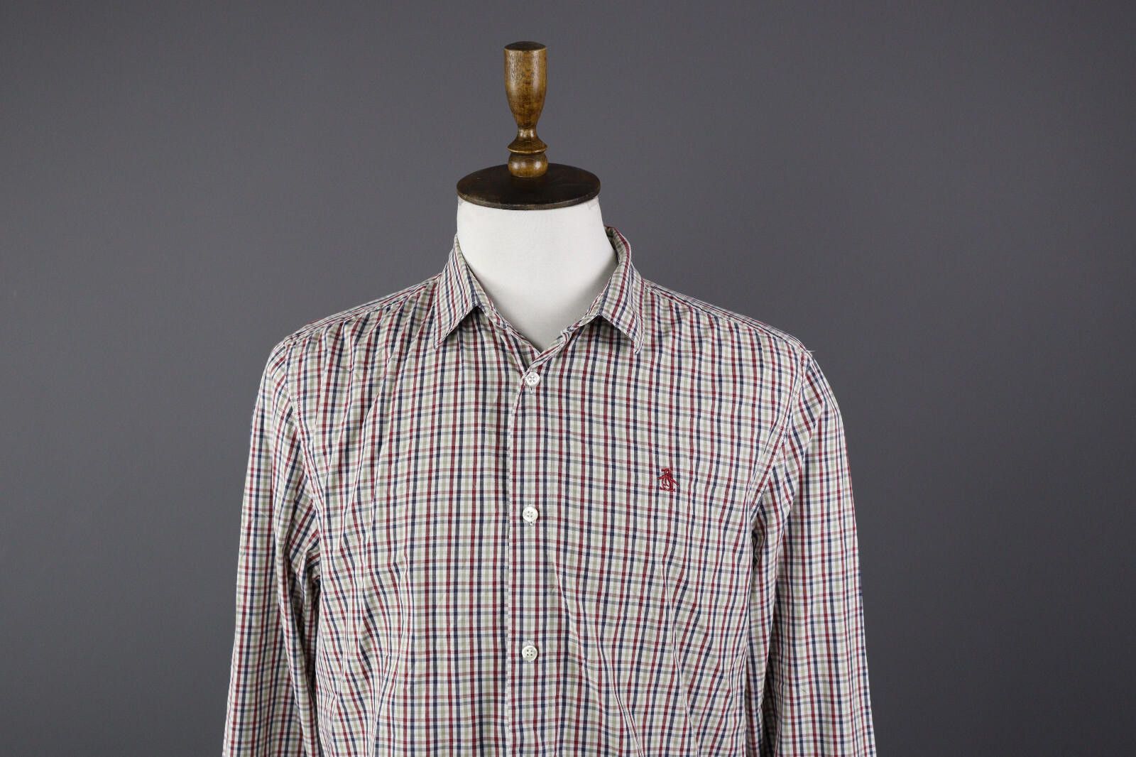 Original Penguin Men Penguin Heritage Slim Fit Casual Shirt Cotton Size XL Size US XL / EU 56 / 4 - 2 Thumbnail