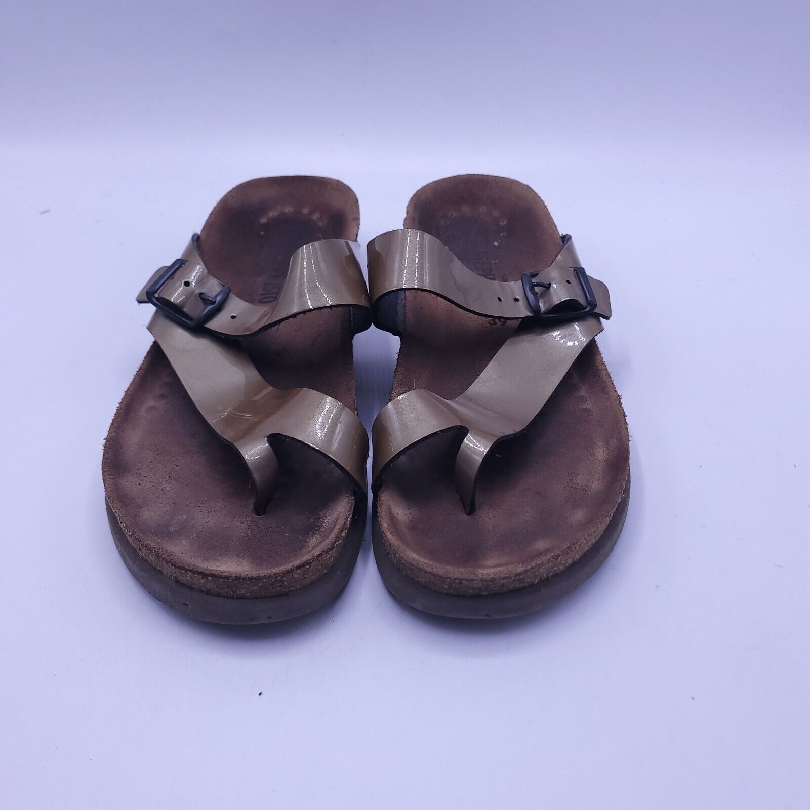 Mephisto Mephisto Slip On Leather Slide Sandal Womens Size 8 39 Brown Size US 8 / IT 38 - 2 Thumbnail