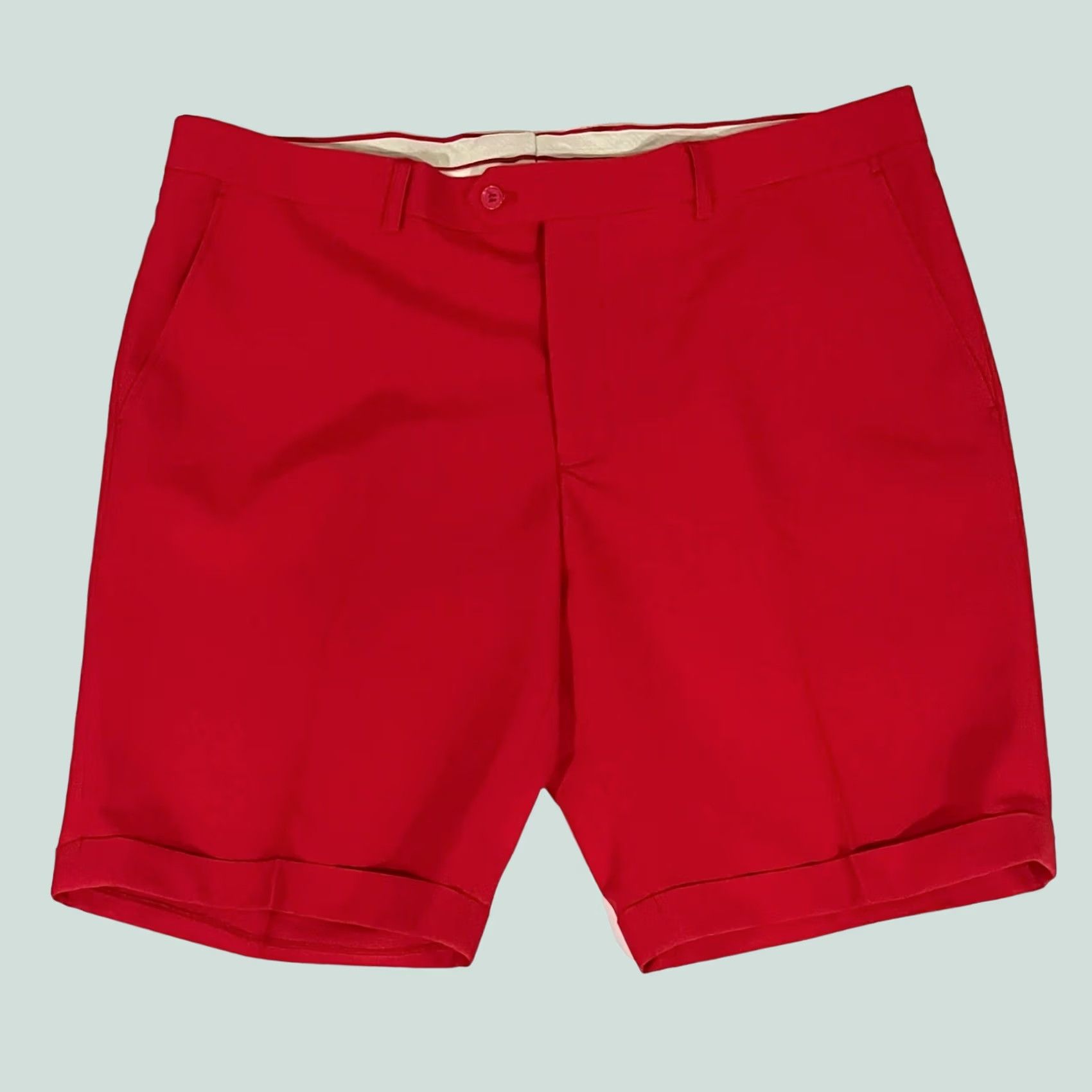 Vintage OPPOSUITS Men’s Shorts Red Bermuda Sz 40 Mid Rise Flat Front Bermuda Red Mens Shorts 40 Size US 40 / EU 56 - 1 Thumbnail