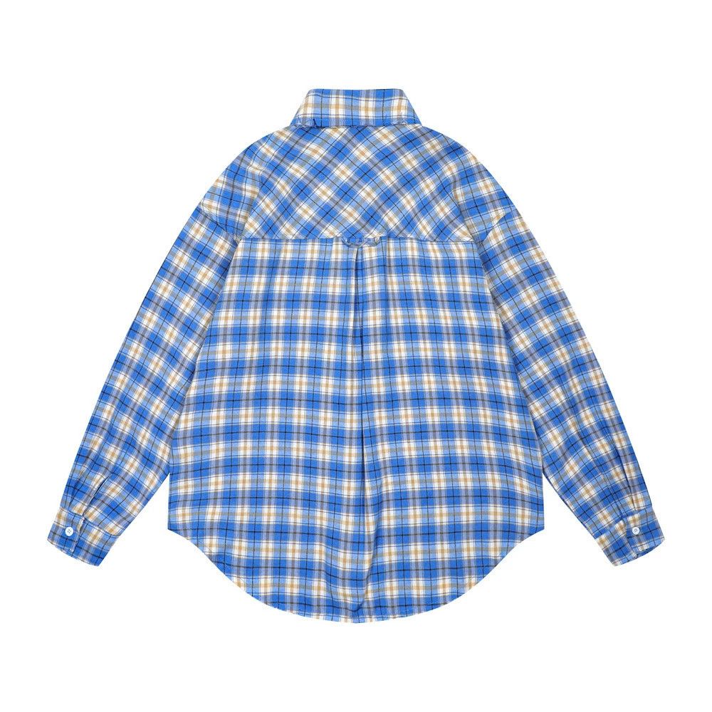 Vintage Japanese loose men's casual loose plaid long sleeve shirt Size US M / EU 48-50 / 2 - 2 Thumbnail