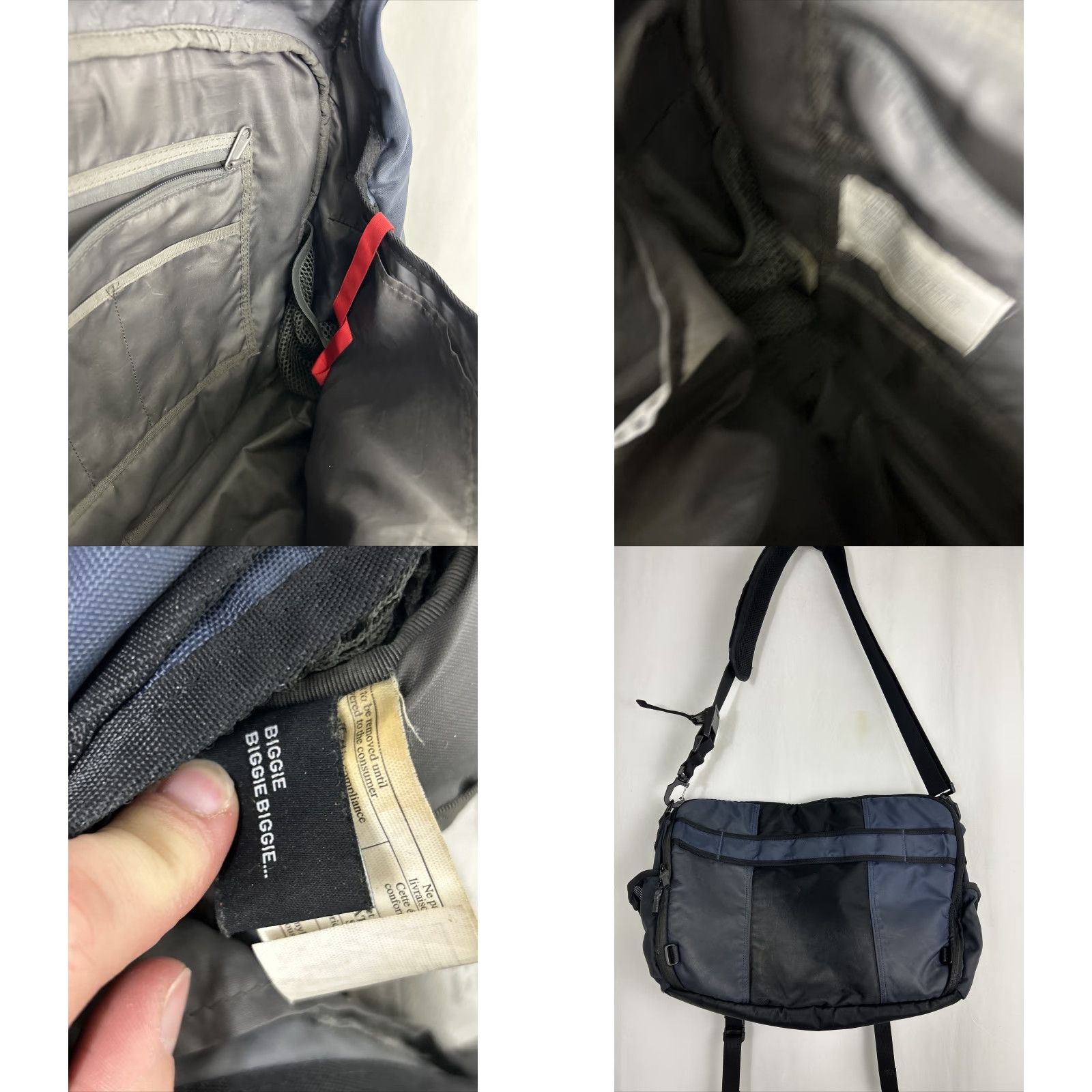 Vintage Timbuk2 Messenger Bag Black Gray Embroidered Top Handle 18x12x7 Large Men Buckle Size US L / EU 52-54 / 3 - 9 Thumbnail