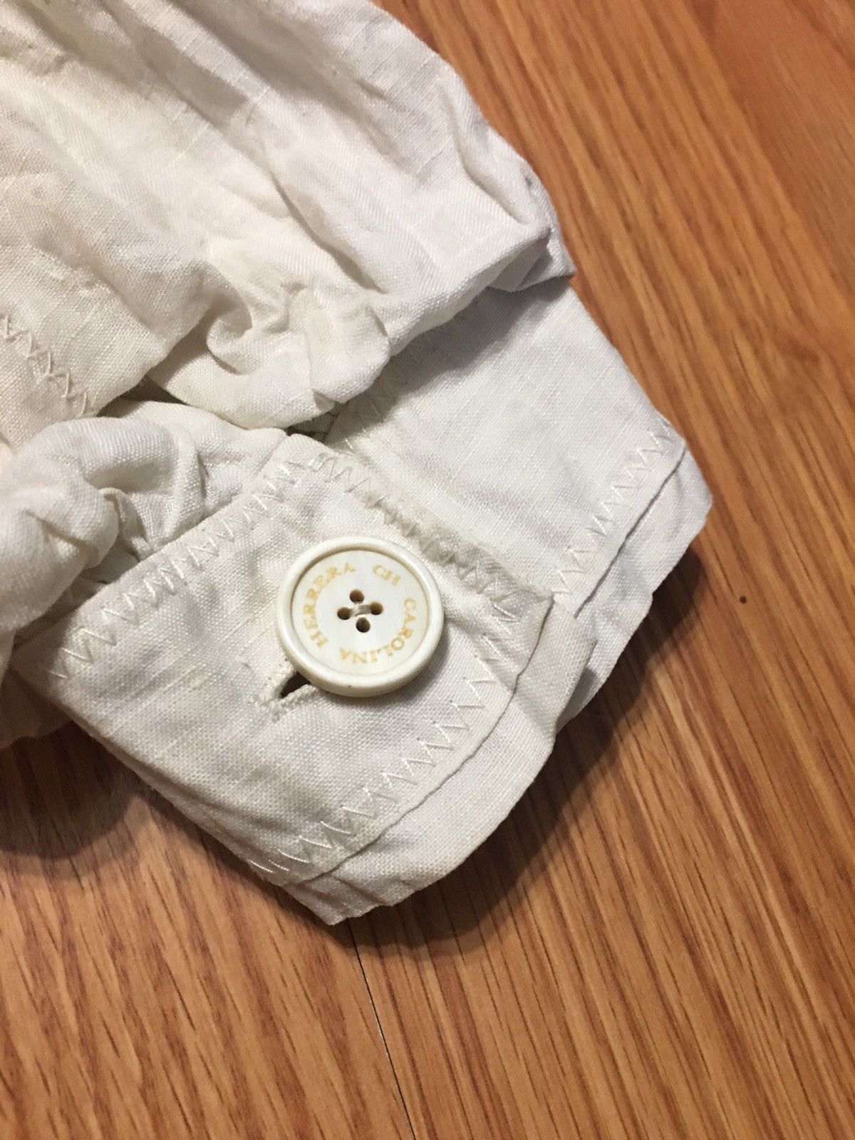 Carolina Herrera Carolina Herrera Beige Linen Vintage Light Jacket Size 8 Size S / US 4 / IT 40 - 11 Thumbnail