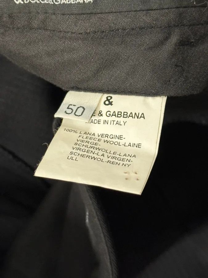 Dolce & Gabbana 2000s Dolce & Gabbana Black Classy Striped Pants Size US 32 / EU 48 - 12 Thumbnail